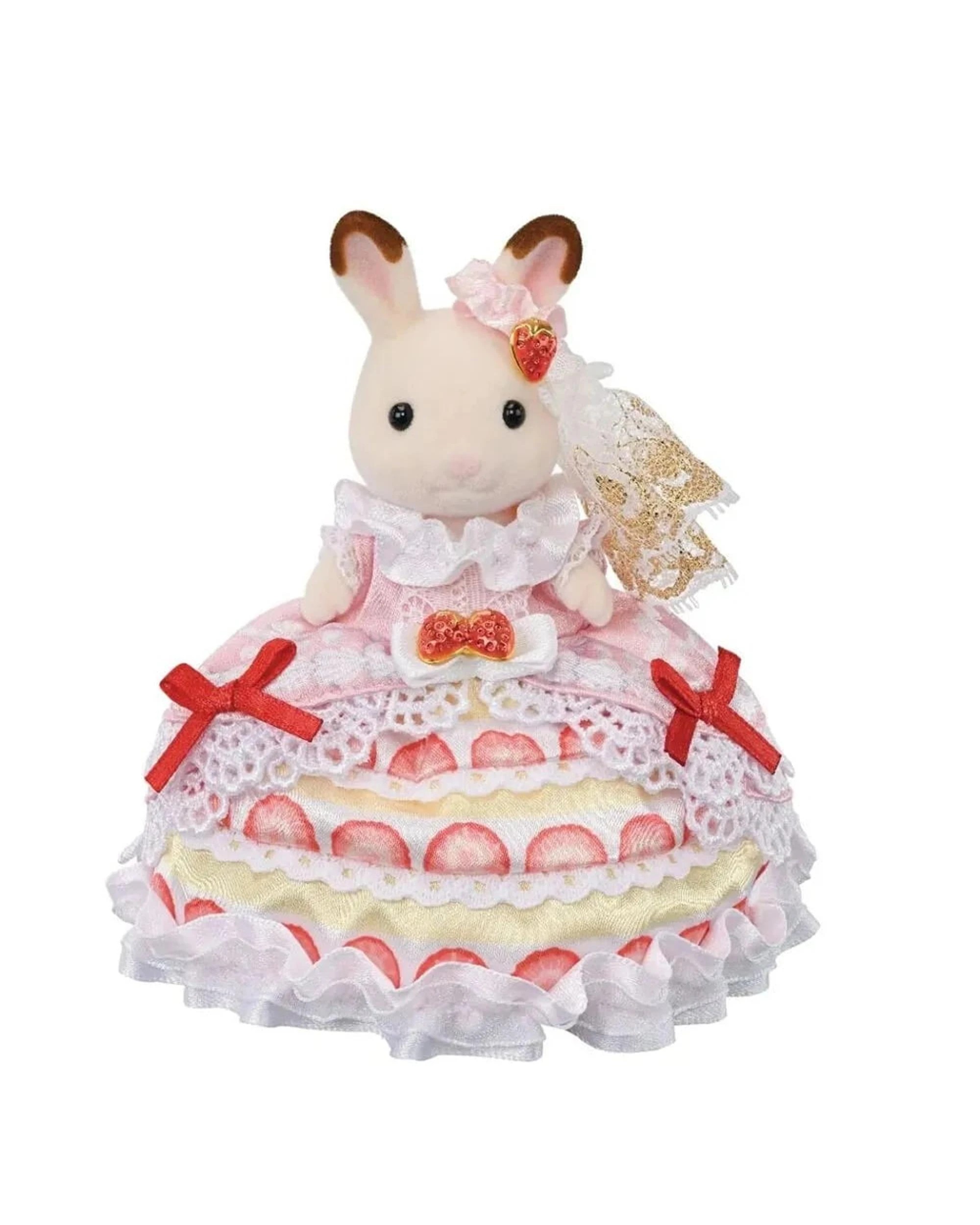 2 Sylvanian Families Freyas Birthday Celebration Strawberry Cake Dress - 5847, 2 of 4