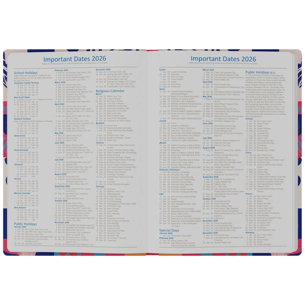 3 Upward B6 Week to View 2026 Fashion Diary, 3 of 6