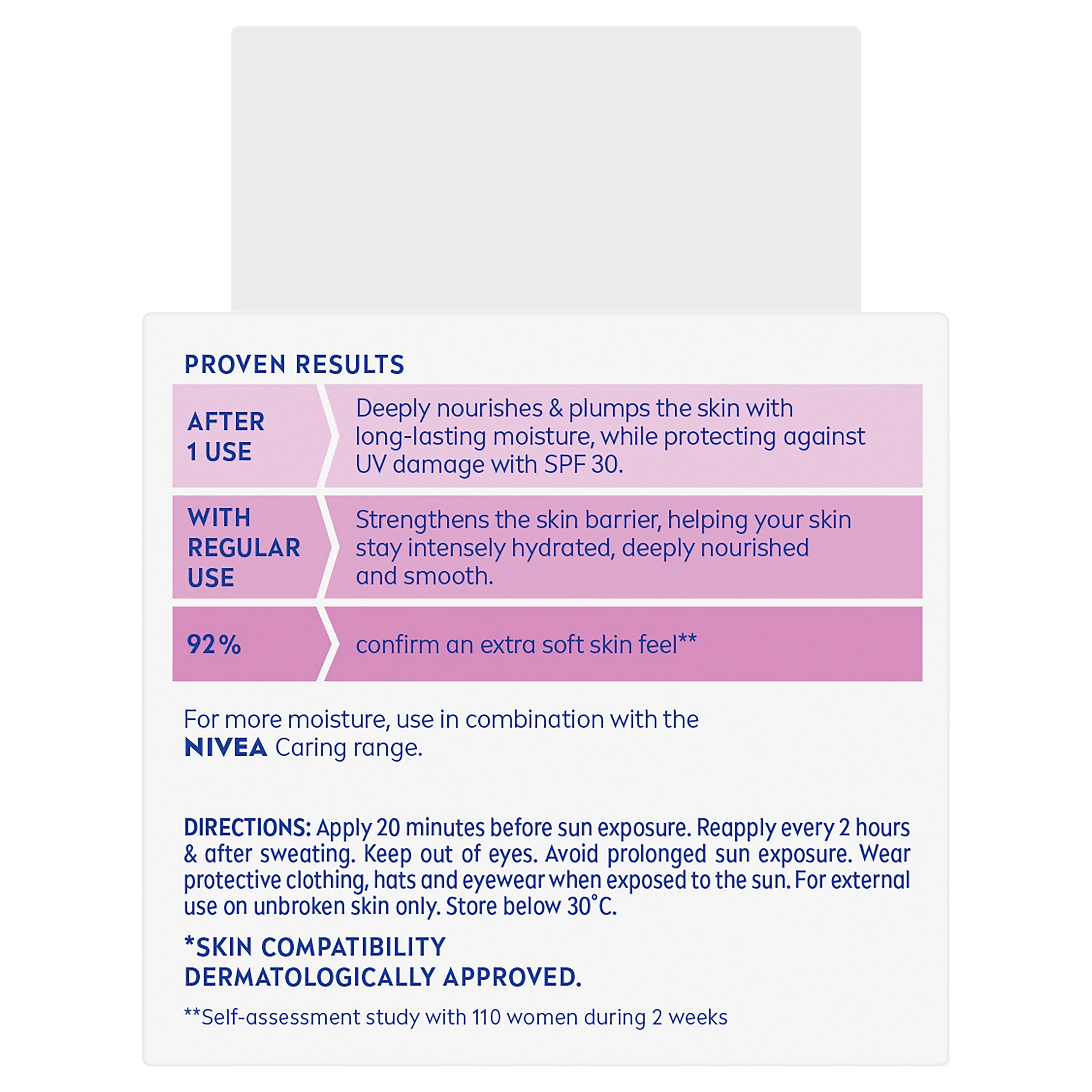 2 Nivea Nourishing Day Cream SPF 30 50ml - Natural Almond Oil, 2 of 10