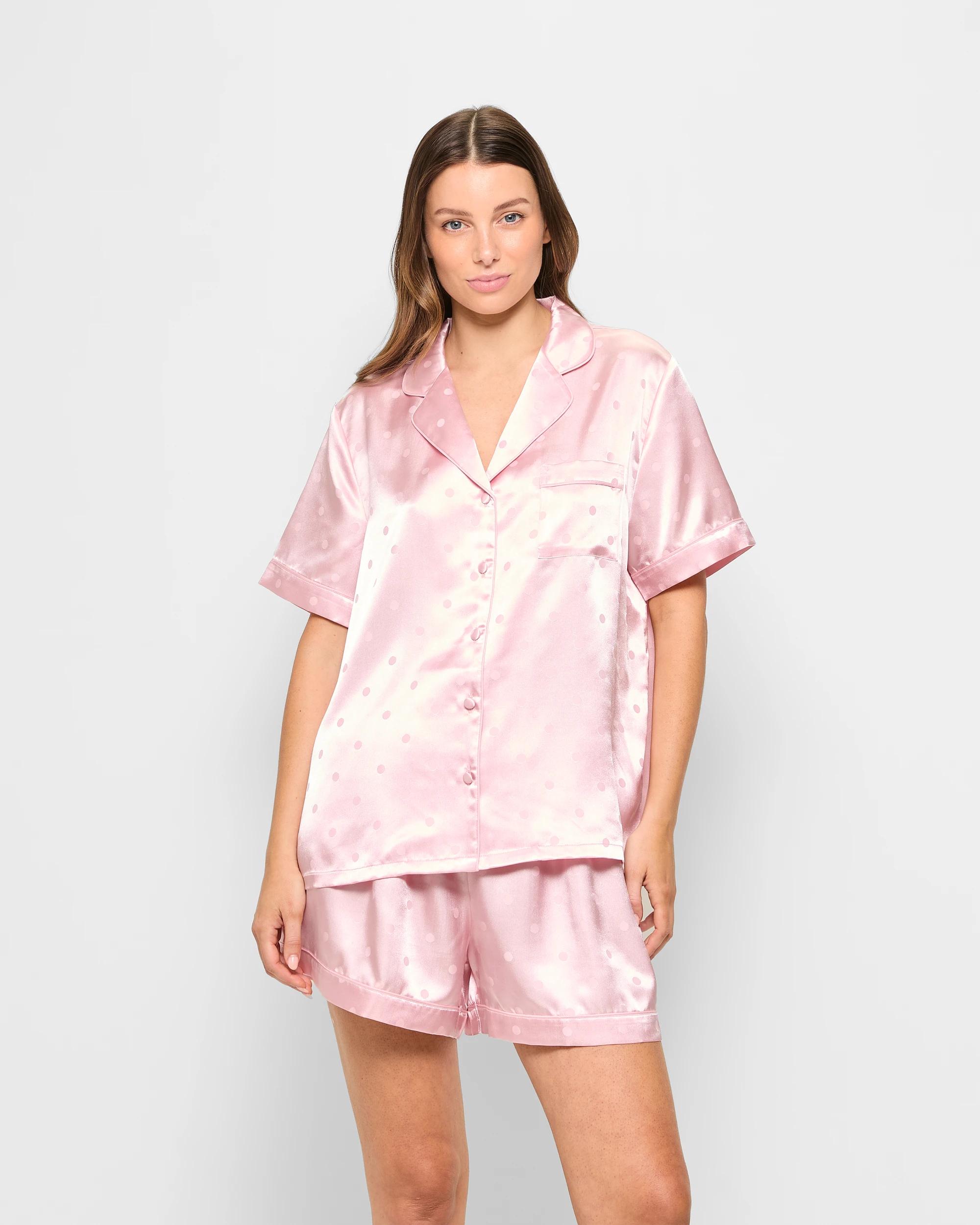 1 Target Short Satin Pyjama Set PINK, 1 of 5