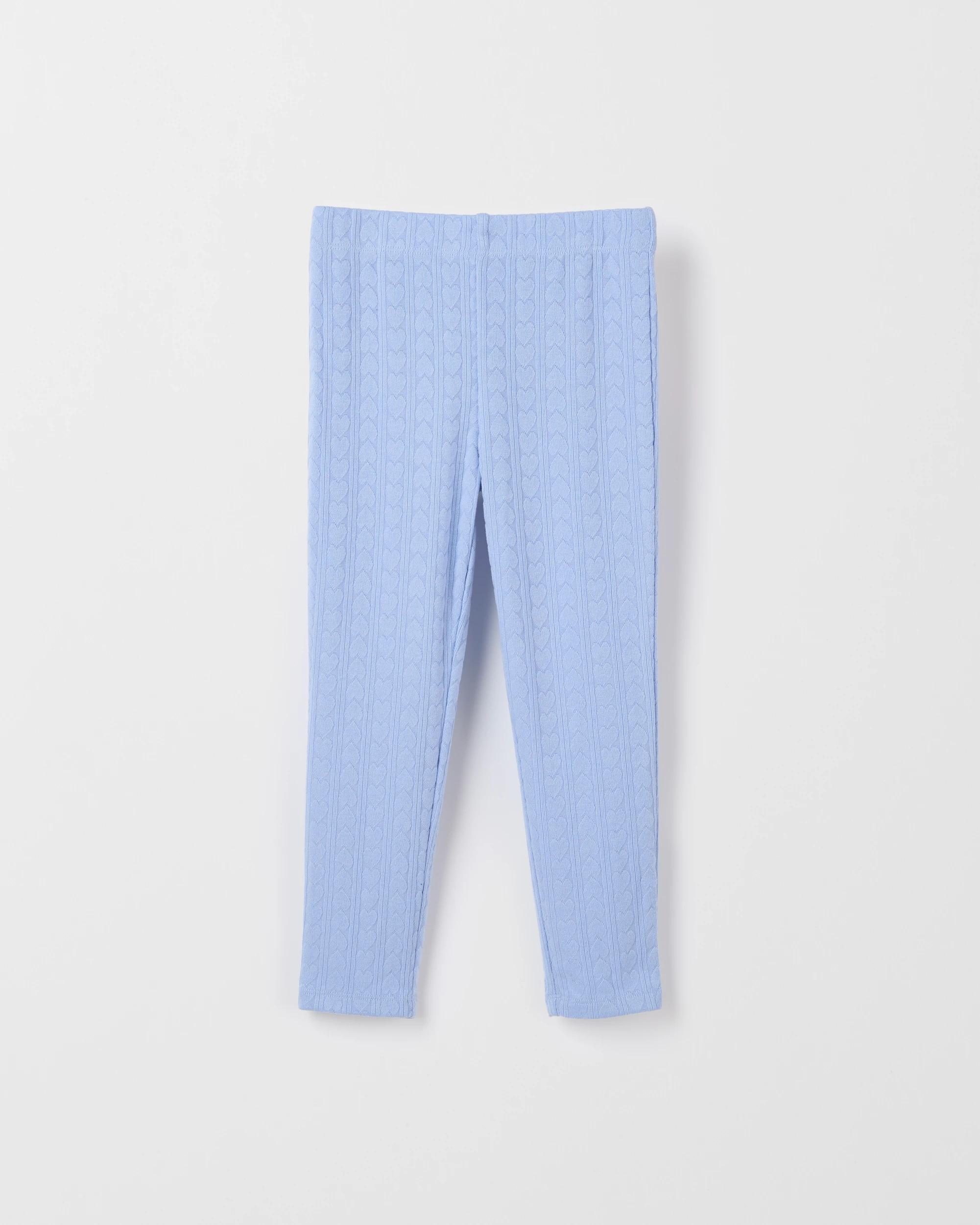 4 Target Kids Heart Rib Leggings BLUE, 4 of 5
