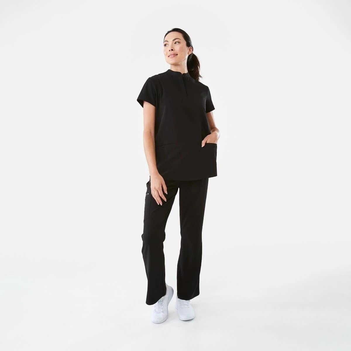 7 Work Flare Scrub Pants BLACK, 7 of 7