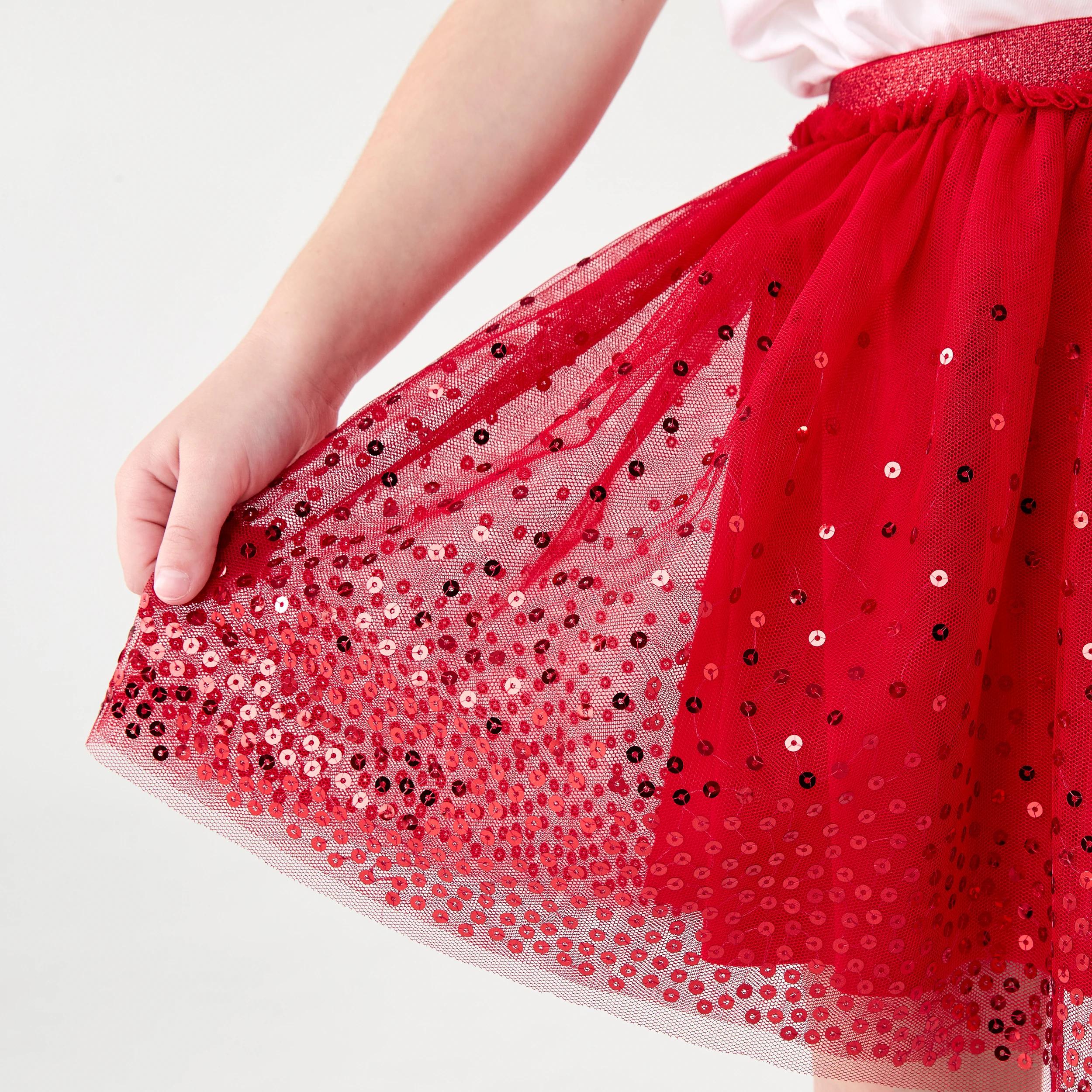 4 Christmas Tutu Skirt Strawberry, 4 of 7