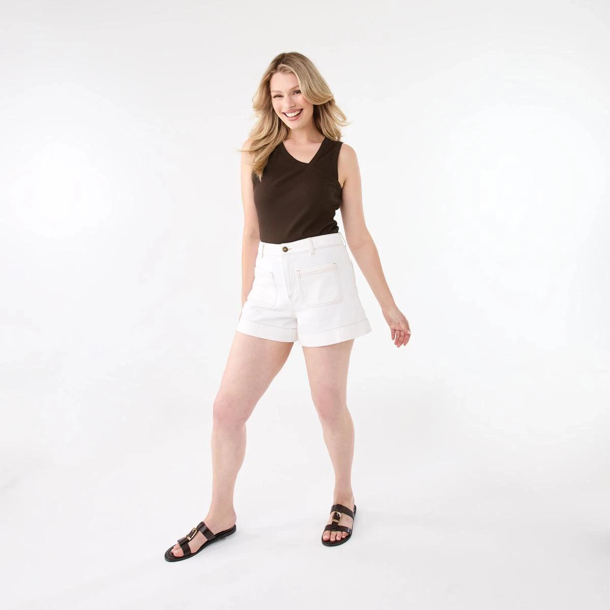 3 Sleeveless Asymmetric Top Melt Brown, 3 of 6