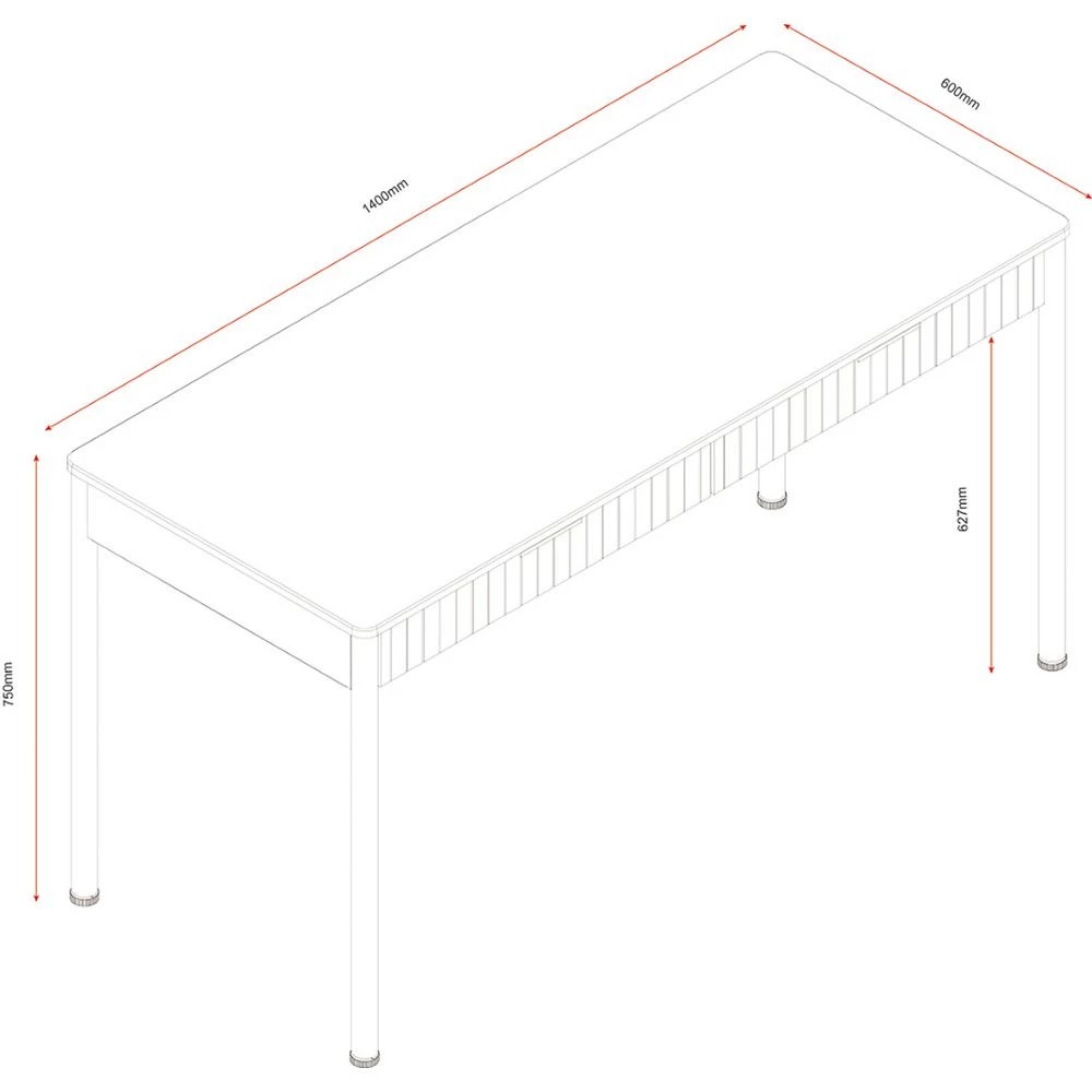 10 Otto Kolding 2 Drawer Desk 1400mm Desks, Tables and Workstations, 10 of 10