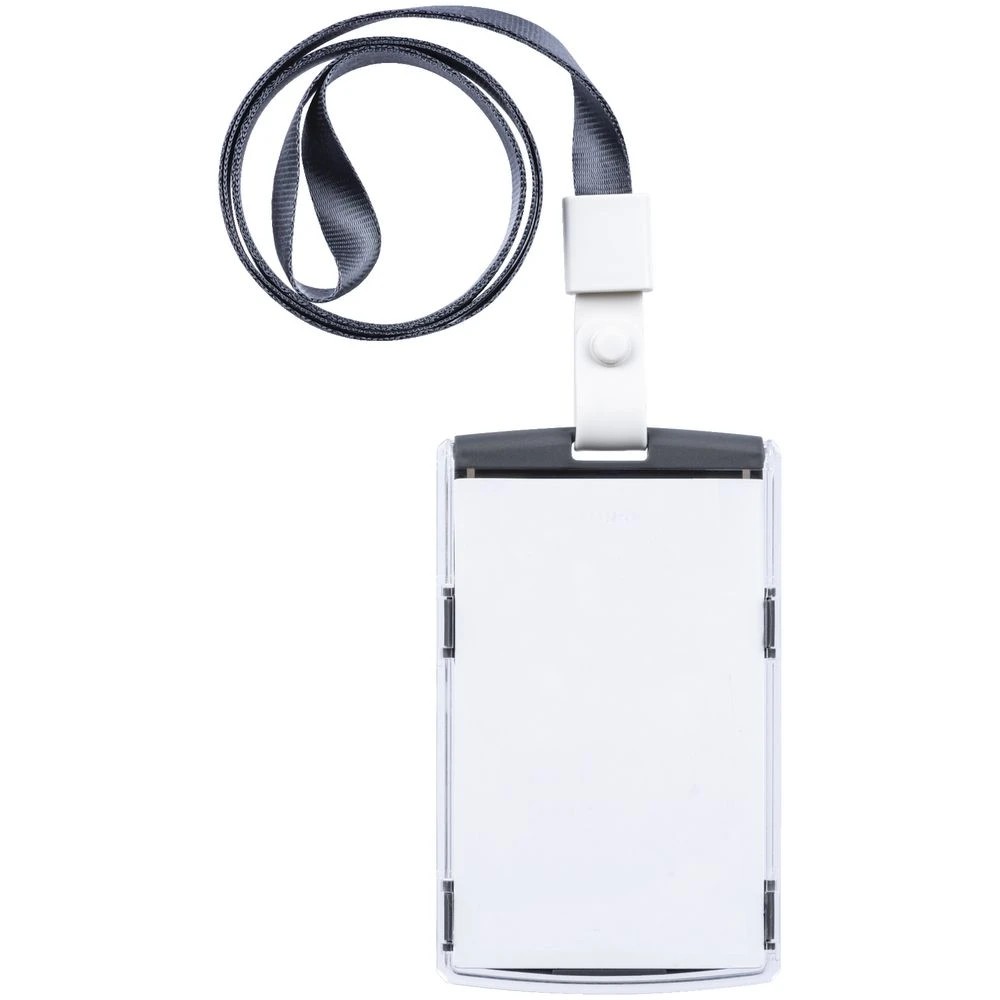 2 J.Burrows ID Holder with Lanyard Portrait Grey, 2 of 3