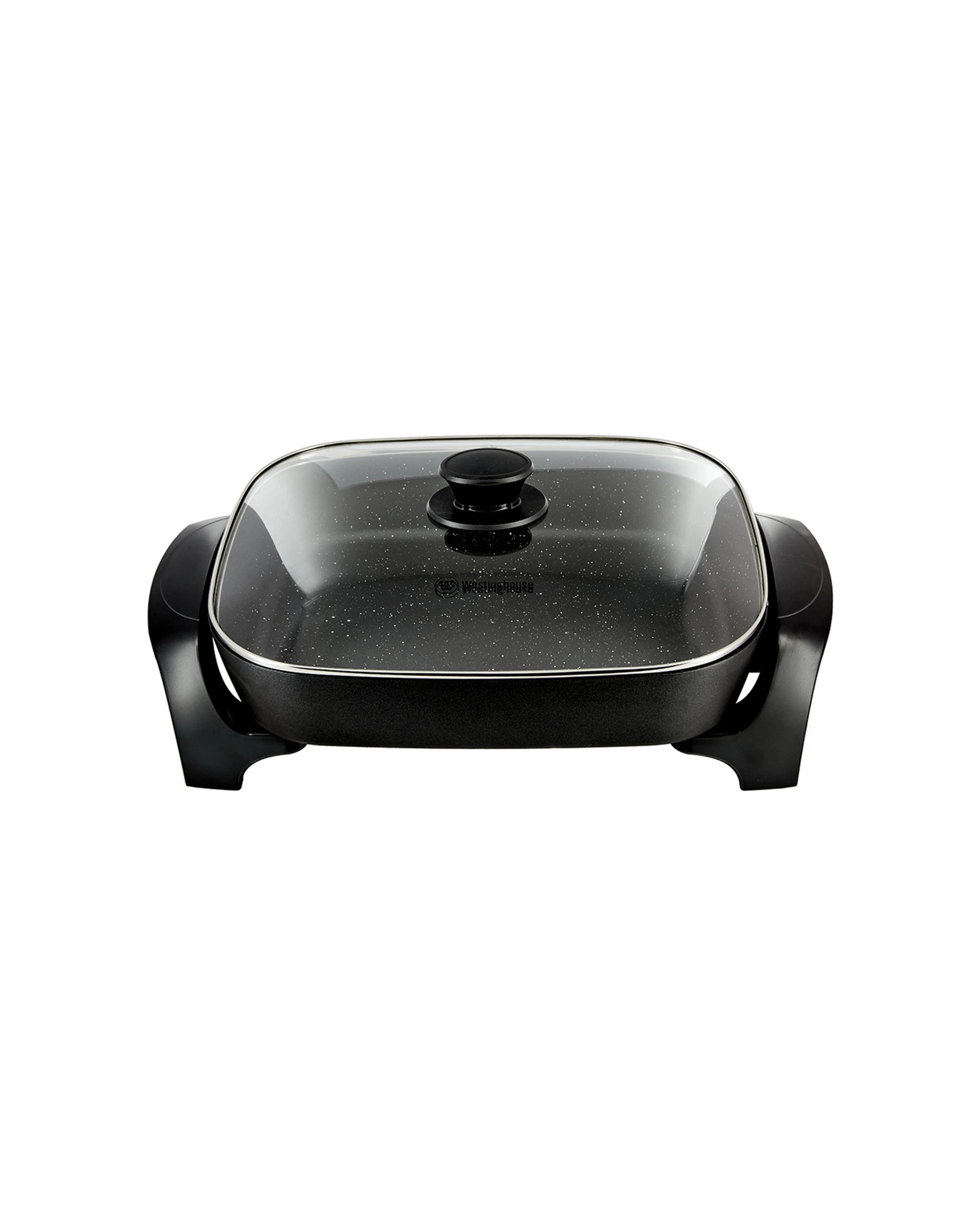 6 Westinghouse 38cm 2400w Non-stick Electric Skillet Fry Pan W/ Glass Lid Black
 - Black, 6 of 7