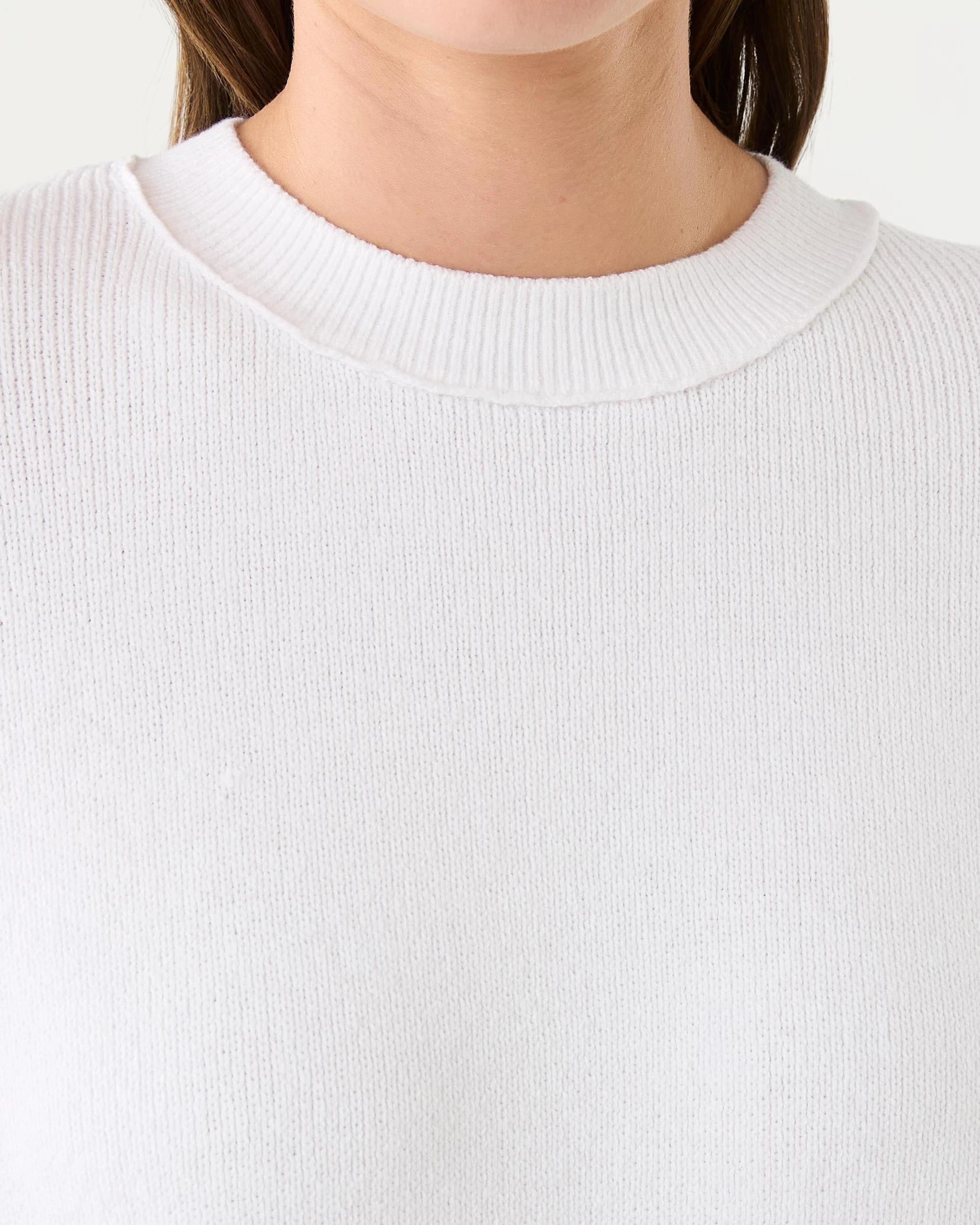 5 Oversized Crew Neck Jumper White, 5 of 7