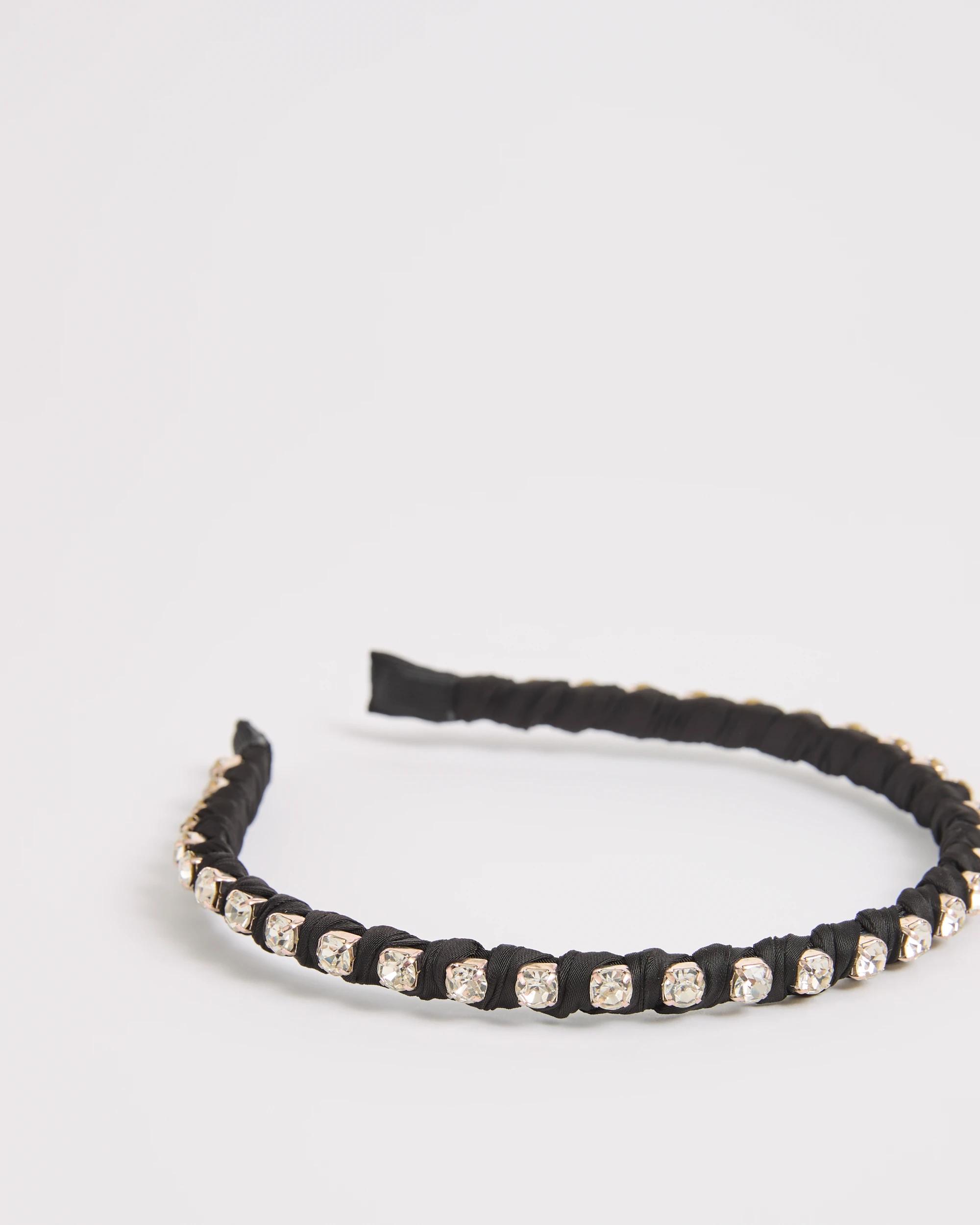 2 Target Woman Slim Sparkle Headband BLACK, 2 of 2