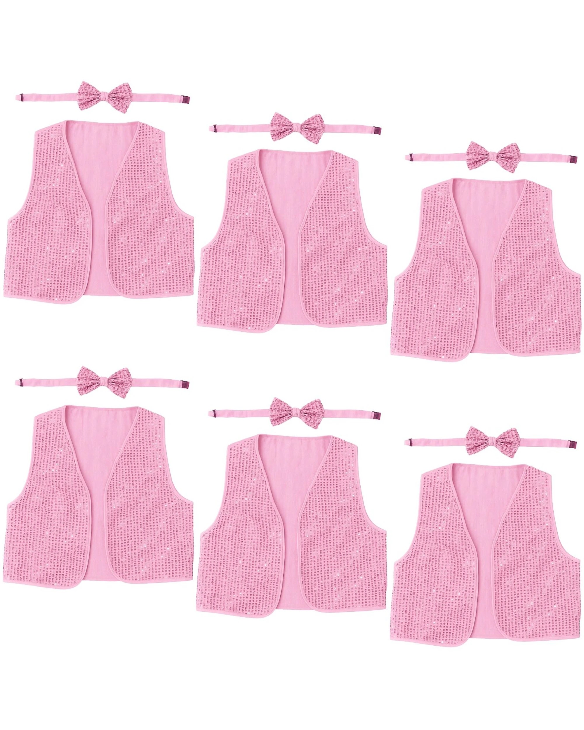 1 BR Costumes Kids’ Sequin Vest and Bow Tie Set for 80s Party Dress Up, 1 of 1