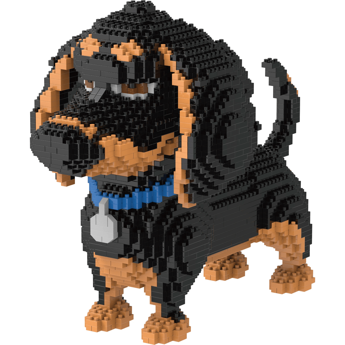 4 1901 Piece Mini Blocks Animal Series: Dachshund, 4 of 5
