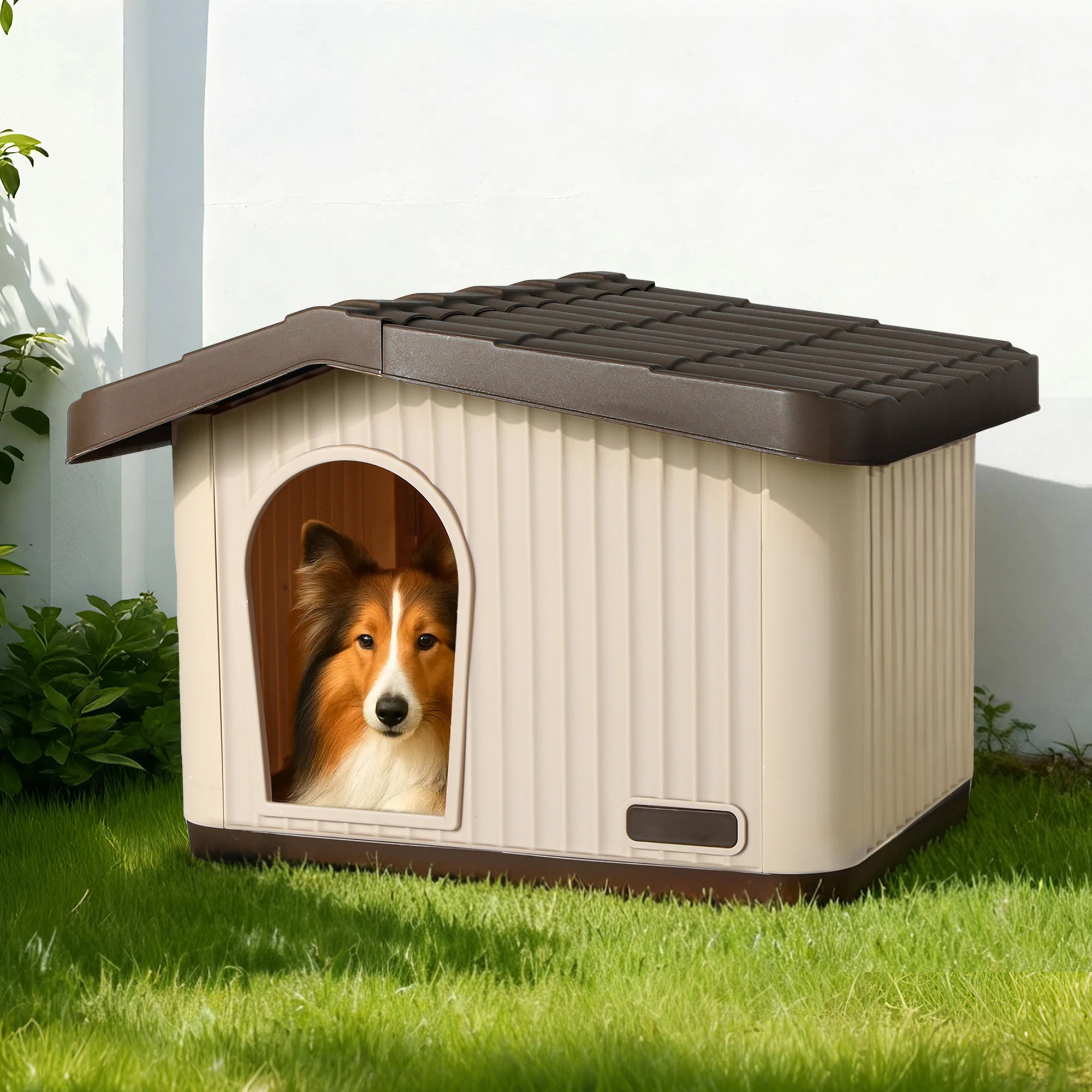 7 Pawz 75X64X52 Plastic Dog House For Small Medium Dogs, 7 of 9
