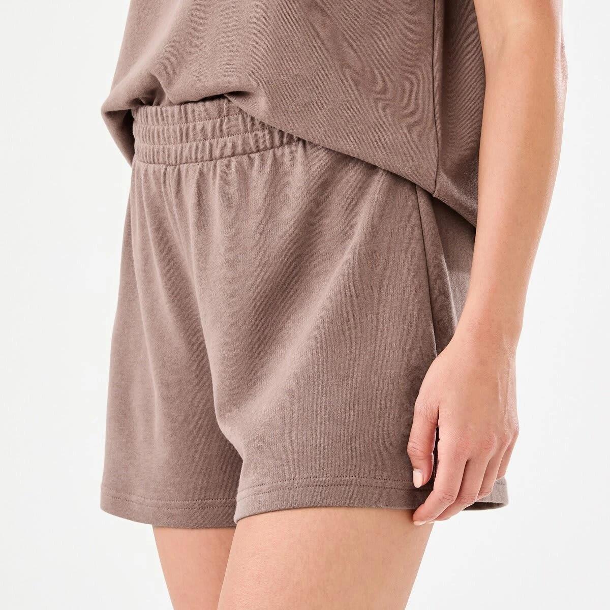 2 Active Womens Terry Everyday Shorts Nutmeg, 2 of 6