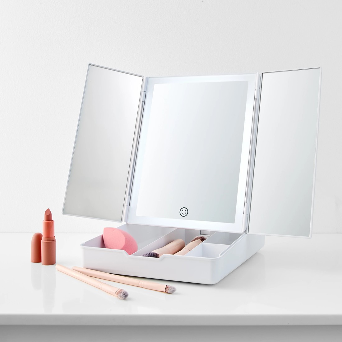 3 LED Tri-Fold Mirror, 3 of 10
