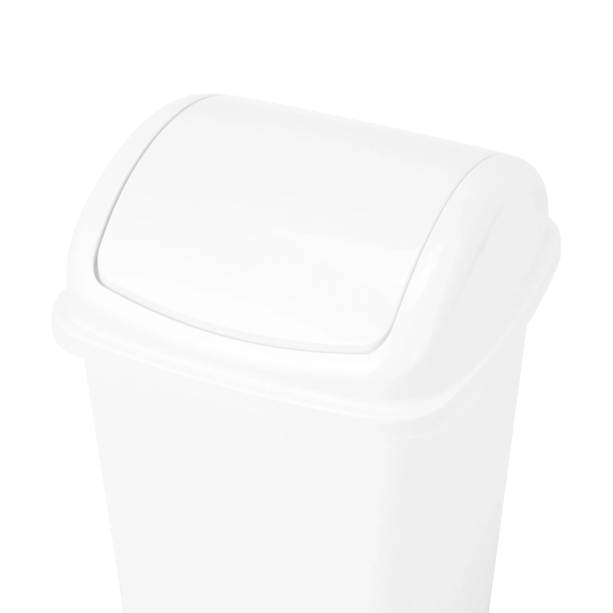 5L Swing Top Dustbin – Plastic Waste Paper Basket For Bathroom, Kitchen, Office (Multiple Colors)