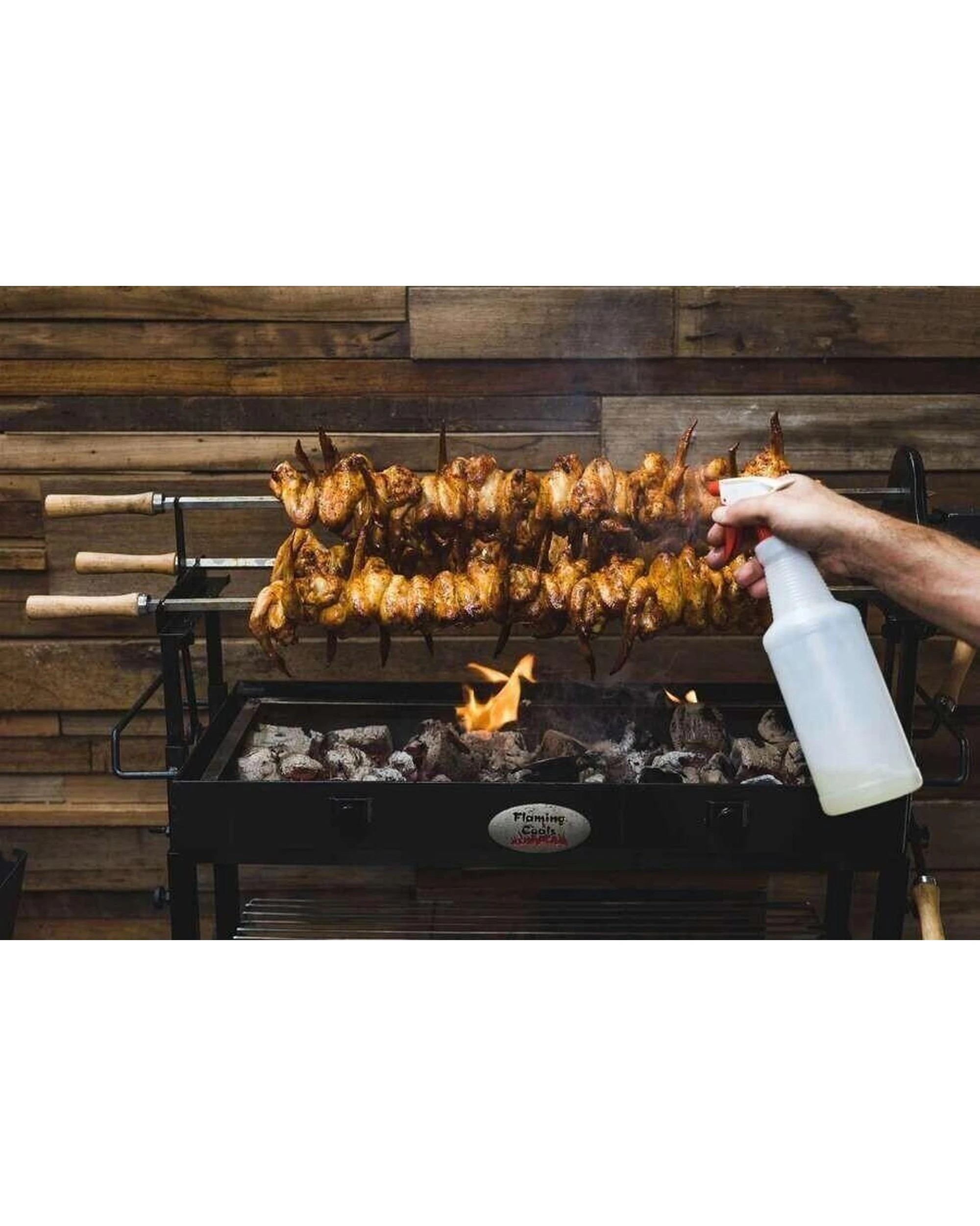 4 Flaming Coals Cyprus Spit Roast Skewer - Large - 8mm x 820mm, 4 of 8