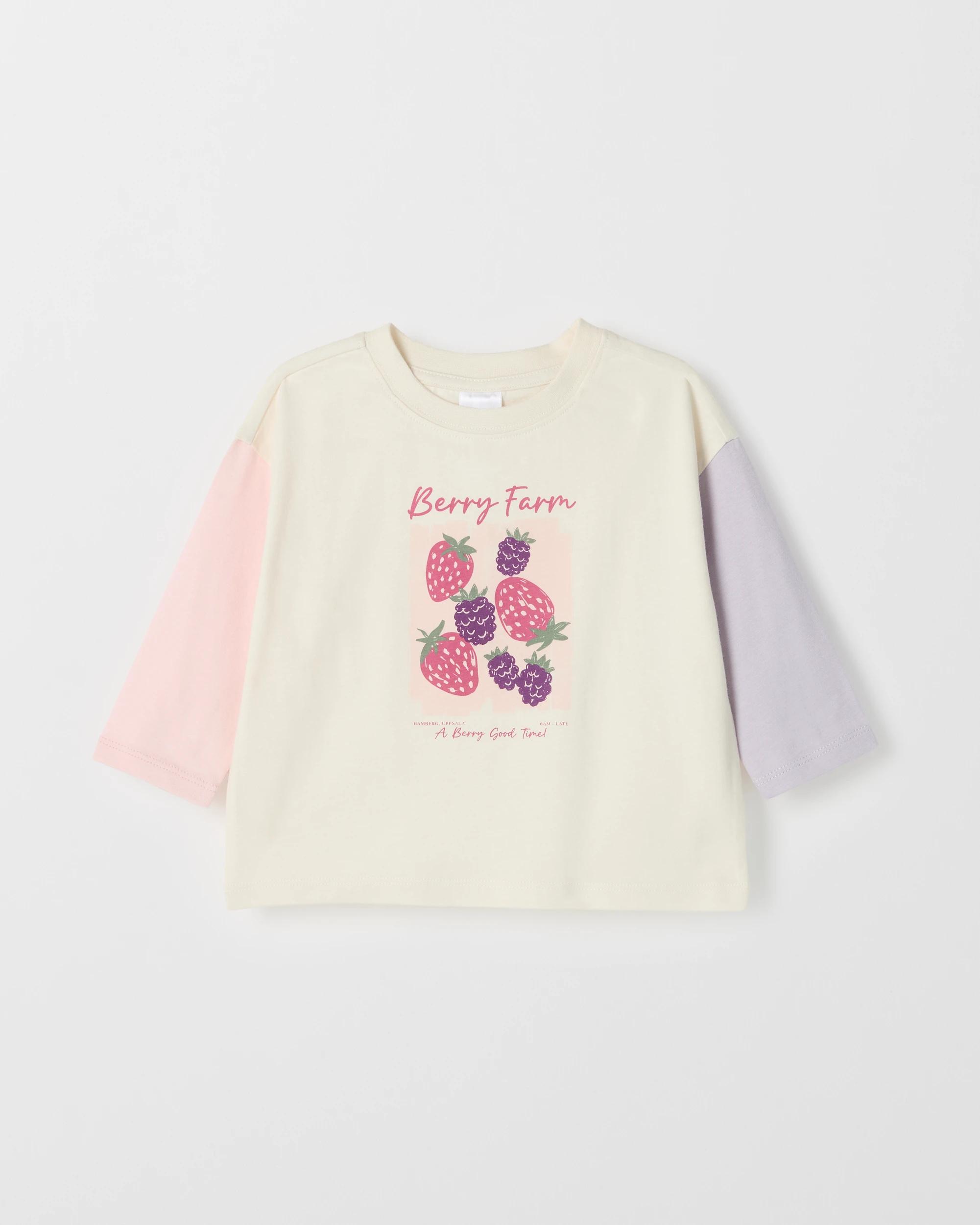 1 Target Baby Baby Organic Cotton Long Sleeve Print T-Shirt BERRY FARM, 1 of 1