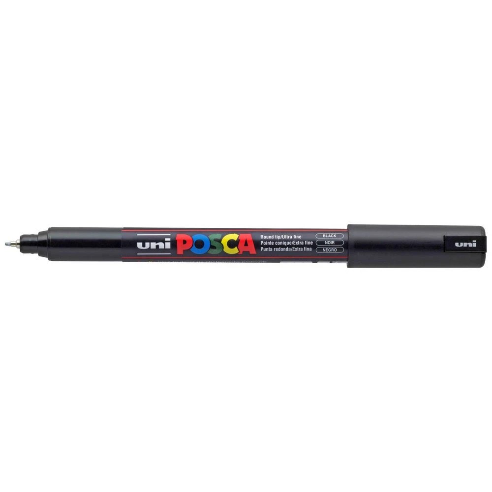 1 POSCA PC 1MR Paint Marker Black, 1 of 7
