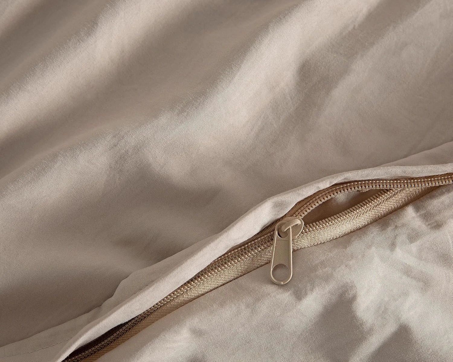 4 CleverPolly 100% Vintage Washed Microfibre Quilt Cover Set - Linen - Queen Bed, 4 of 7