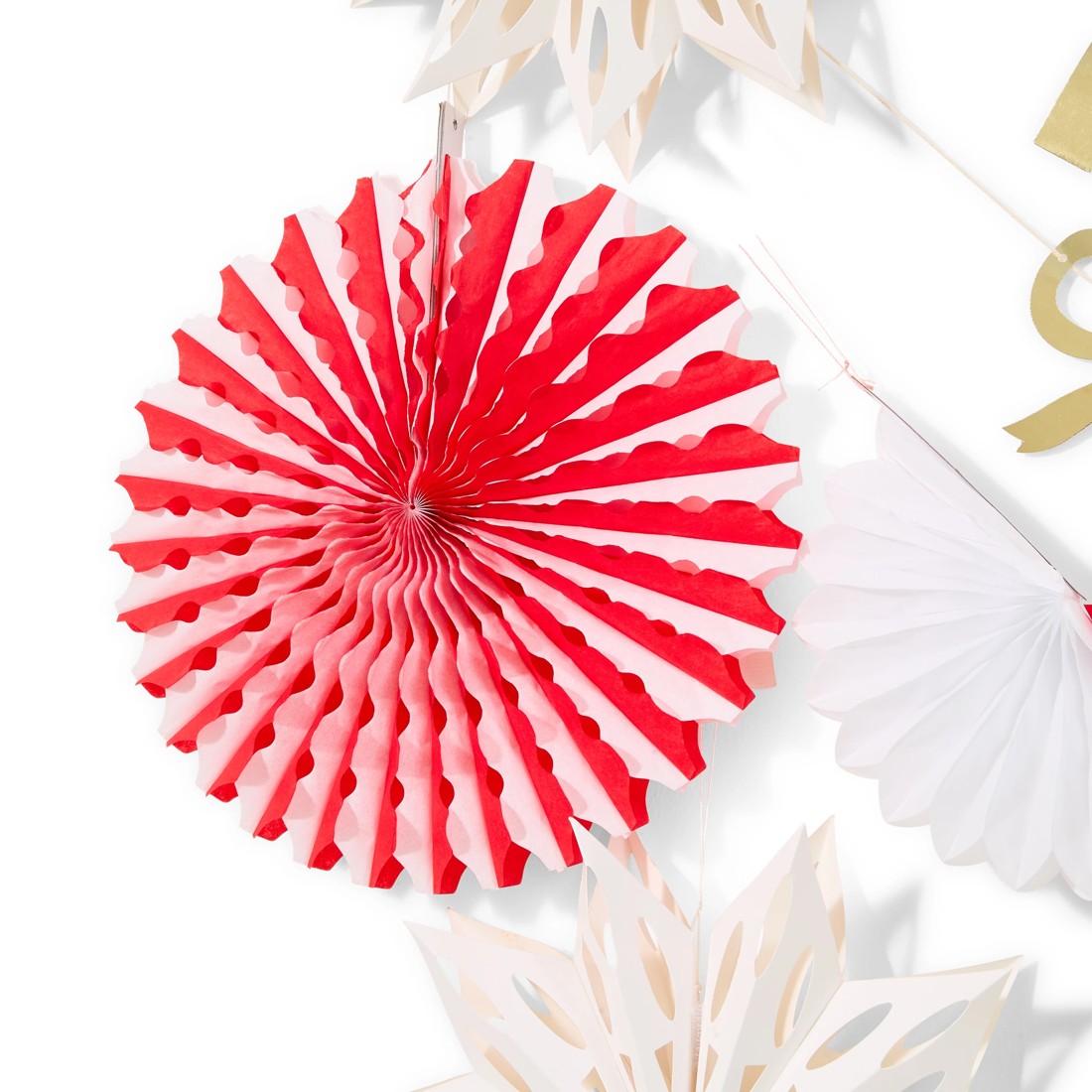 3 10 Piece Merry Christmas Paper Decoration Pack, 3 of 8