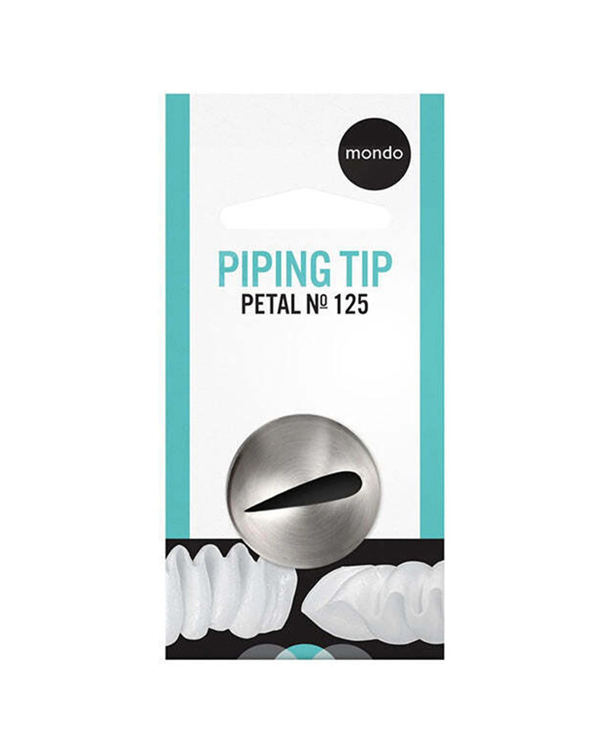 2 Mondo 4pk Stainless Steel Large Petal Piping Tip Corrosion Resistant Durable Set - Silver, 2 of 3