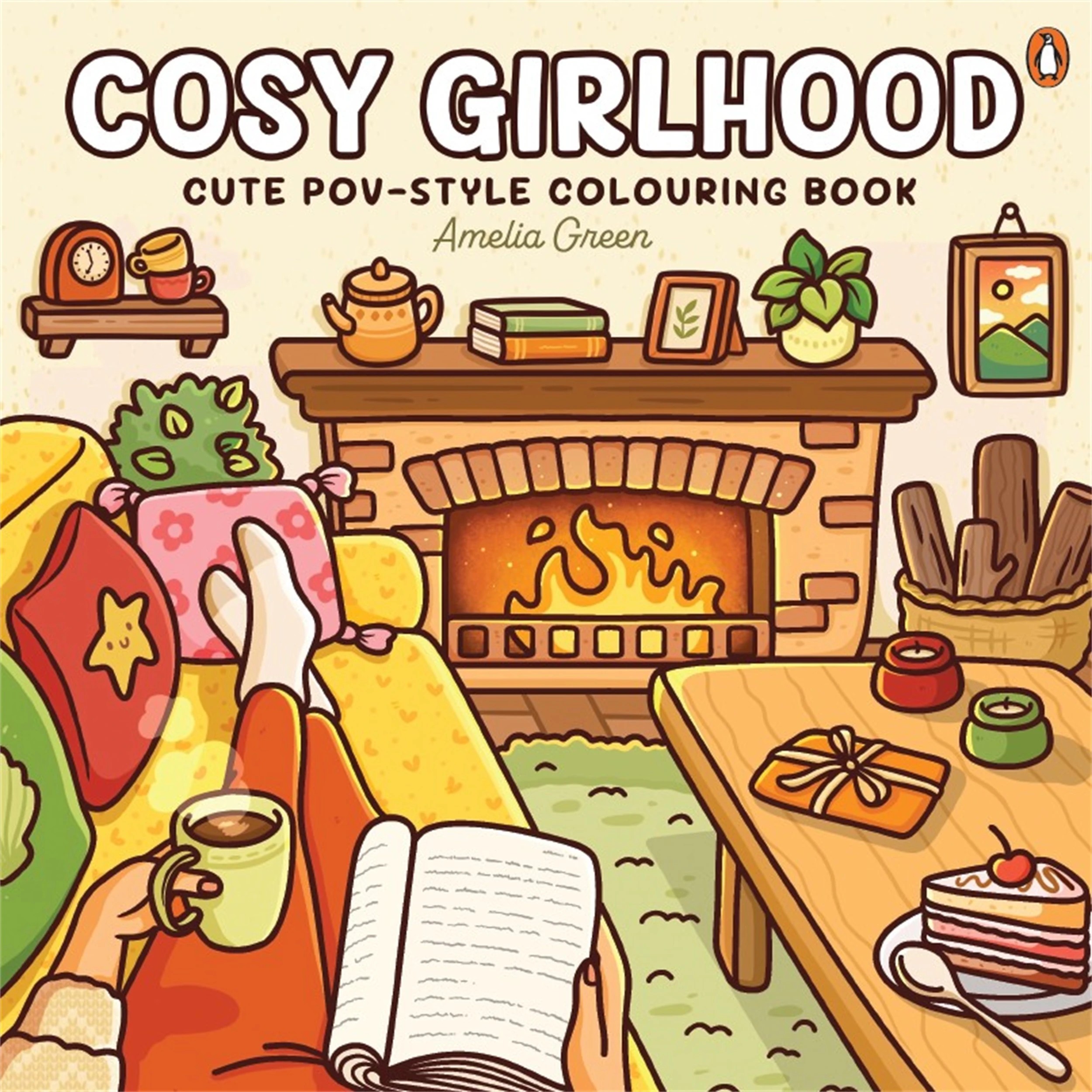 1 Cosy Girlhood Cute POV-Style Colouring Book by Amelia Green - Book, 1 of 4