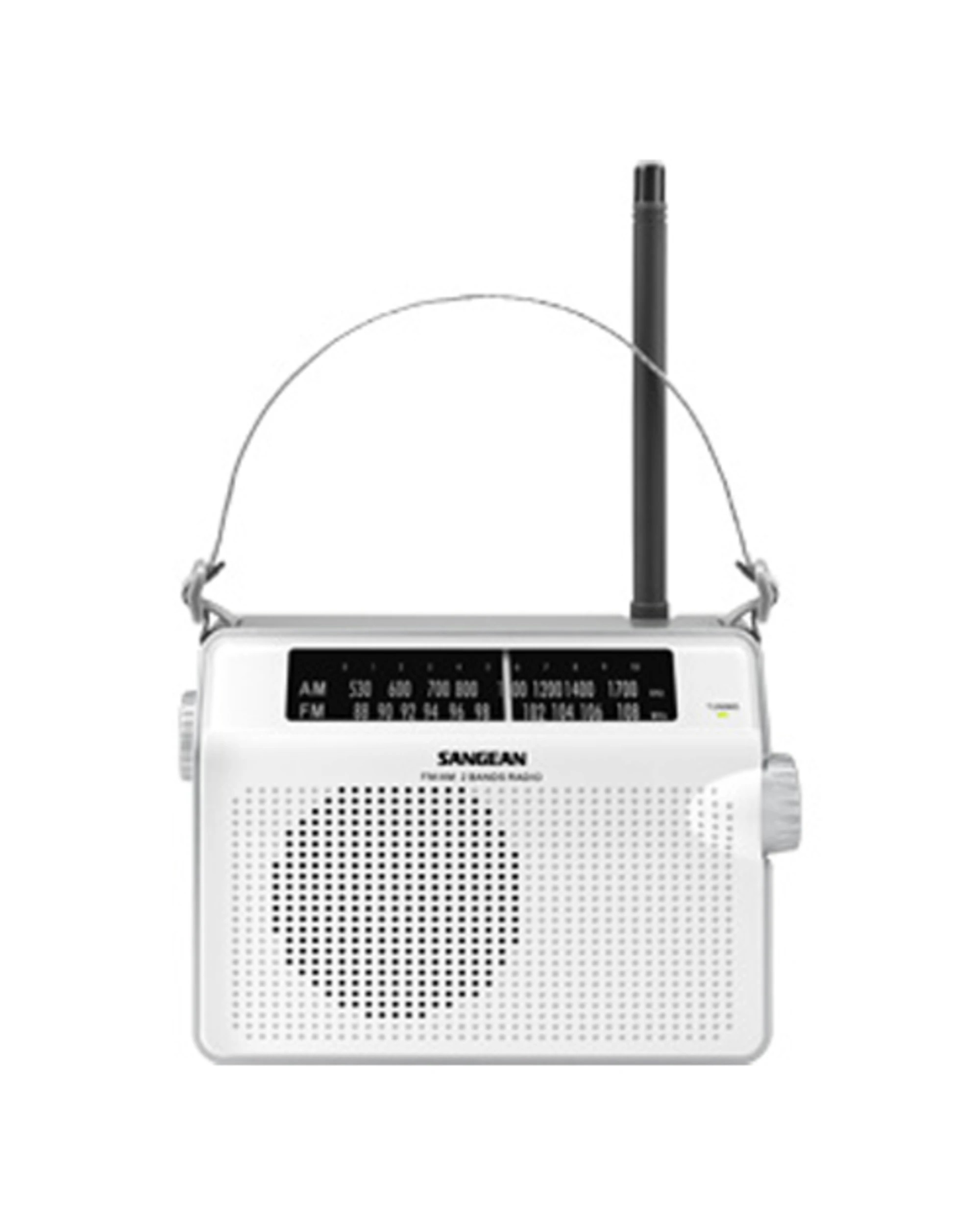 1 Sangean PR-D6 Compact AM/FM Radio - White, 1 of 2
