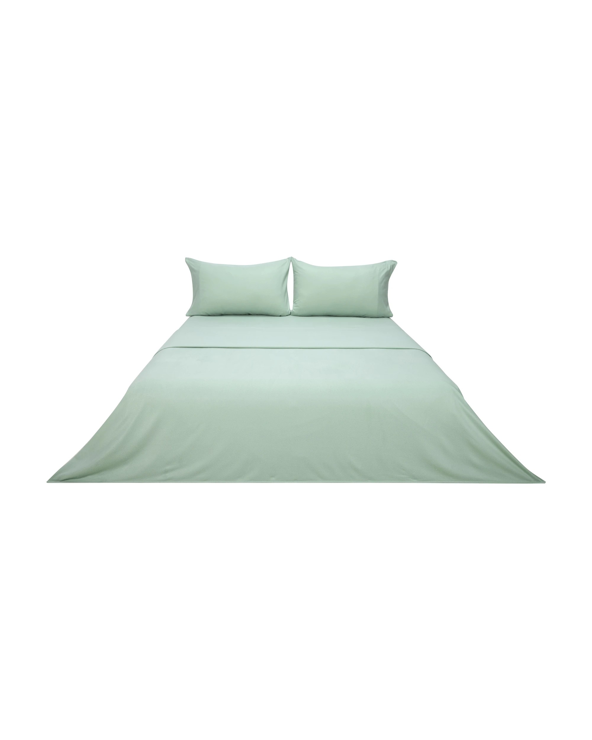 6 Soft Touch Sheet Set - Double Bed, Sage, 6 of 7