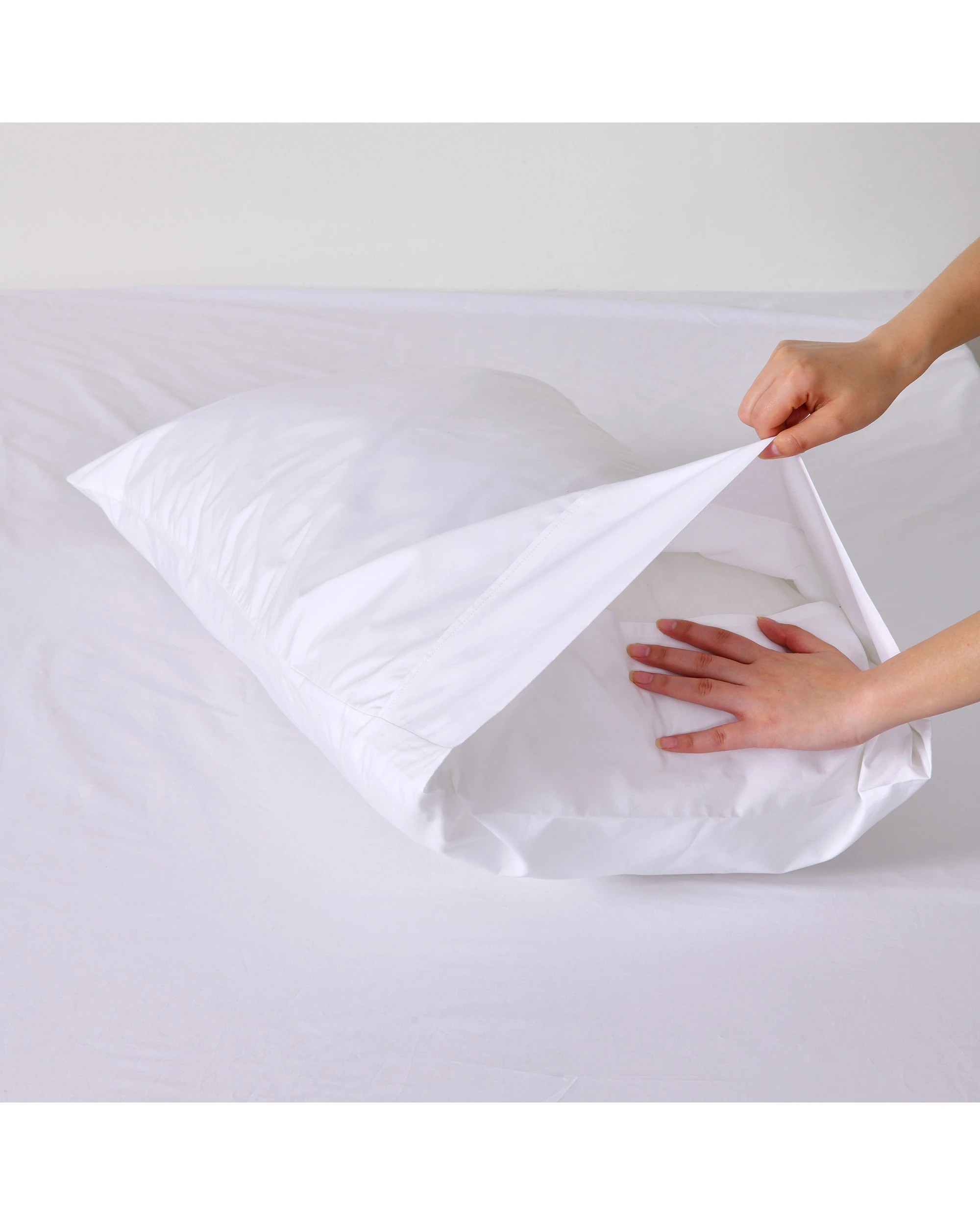 5 Dreamaker 300TC Cotton Percale King Pillowcase Twin Pack - White, 5 of 7