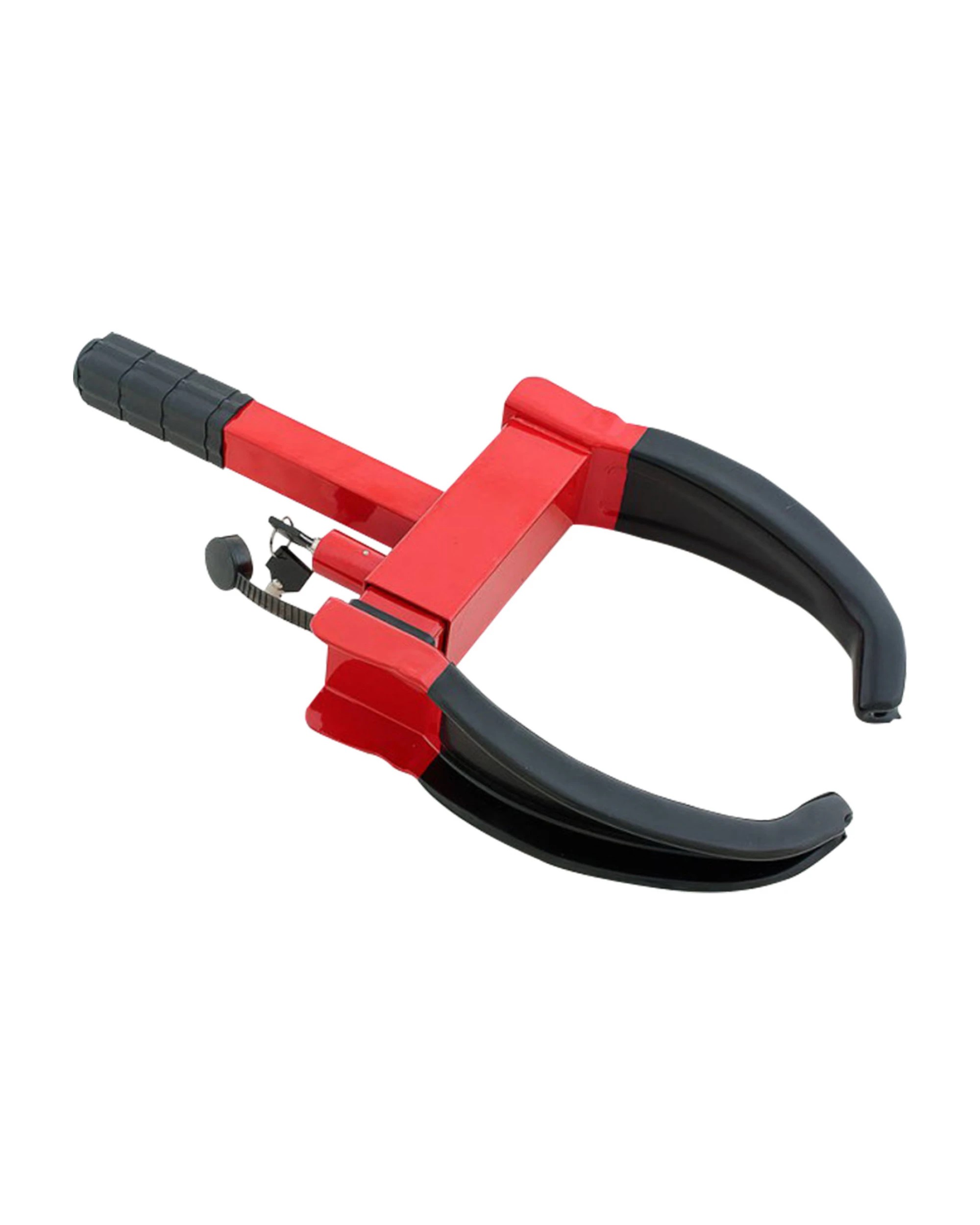1 Alko 650300 Security Easy Clamp Anti Theft Wheel Lock - Red, 1 of 4