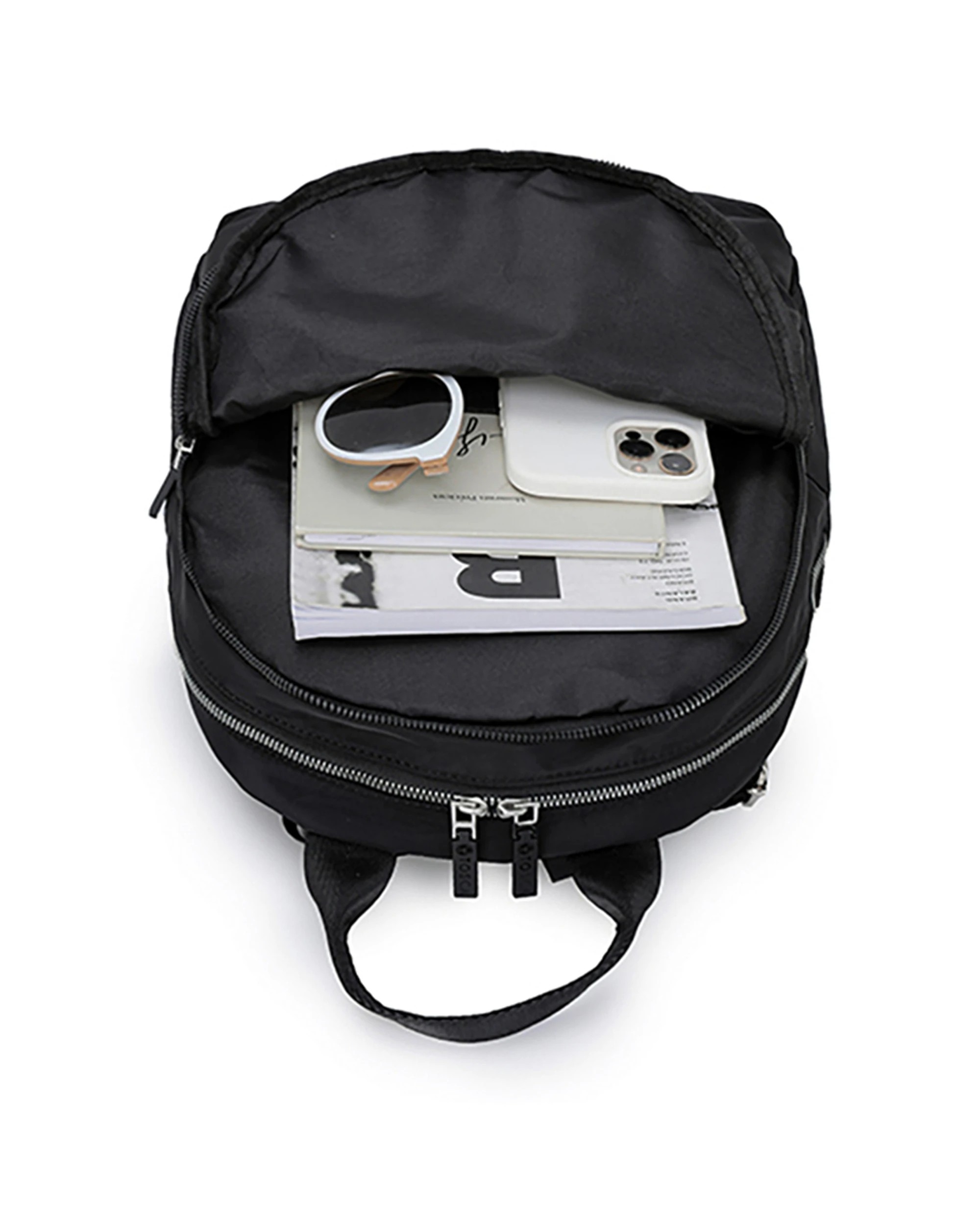 4 Tosca Daily Shoulder Laptop School Backpack - Black, 4 of 4