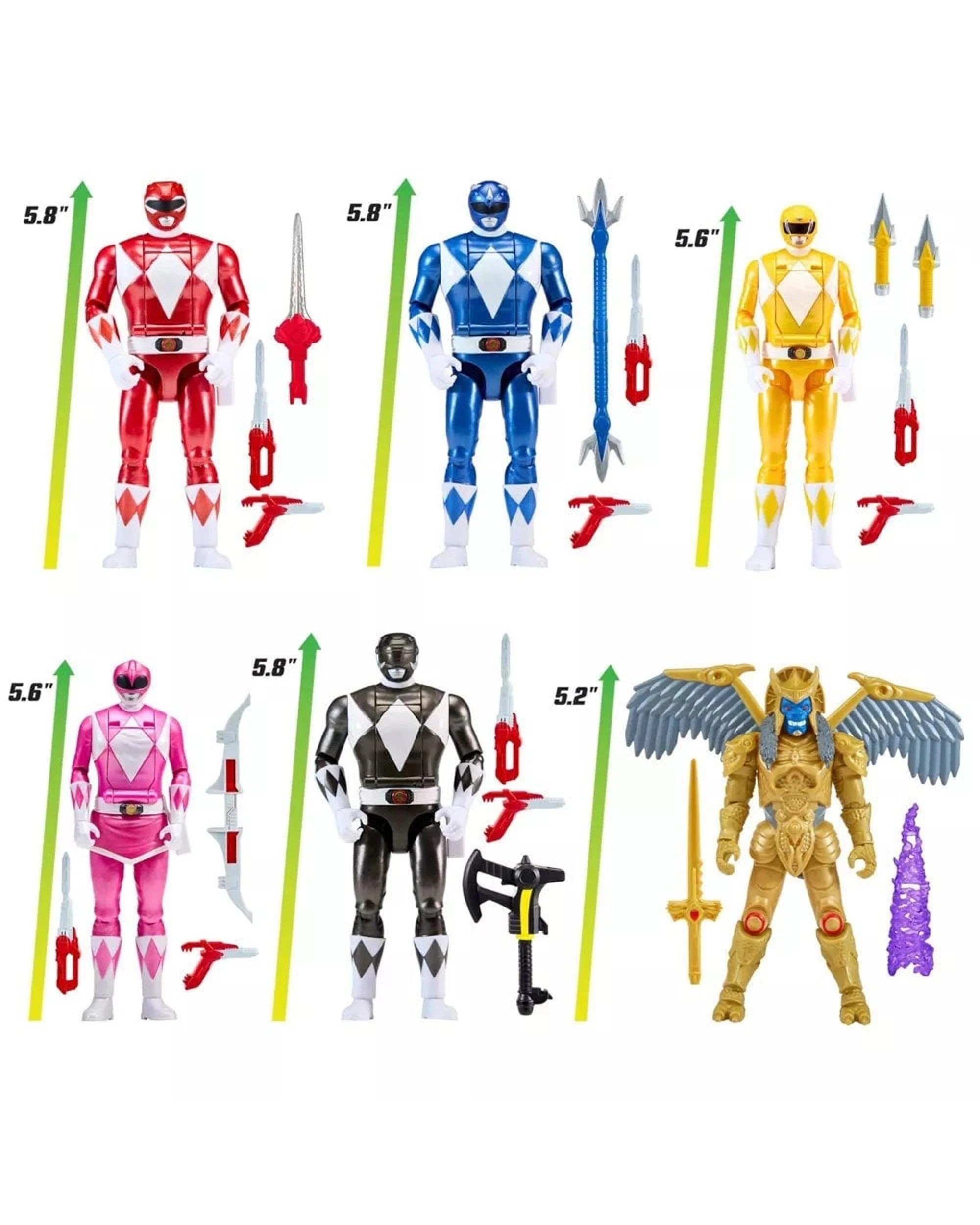 4 Mighty Morphin Power Rangers Re-Ignition Auto-Morphin Battle Pack Action Figure 6 Pack, 4 of 9