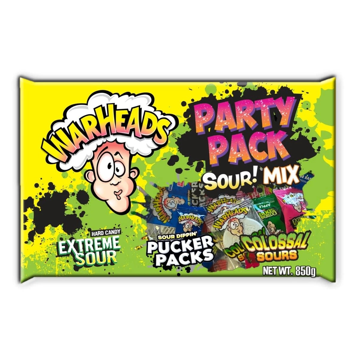 1 Warheads Party Pack Sour! Mix 850g, 1 of 2