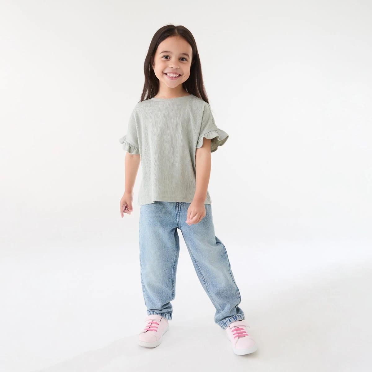 5 Short Sleeve Crinkle T-shirt AQUA GREY, 5 of 6