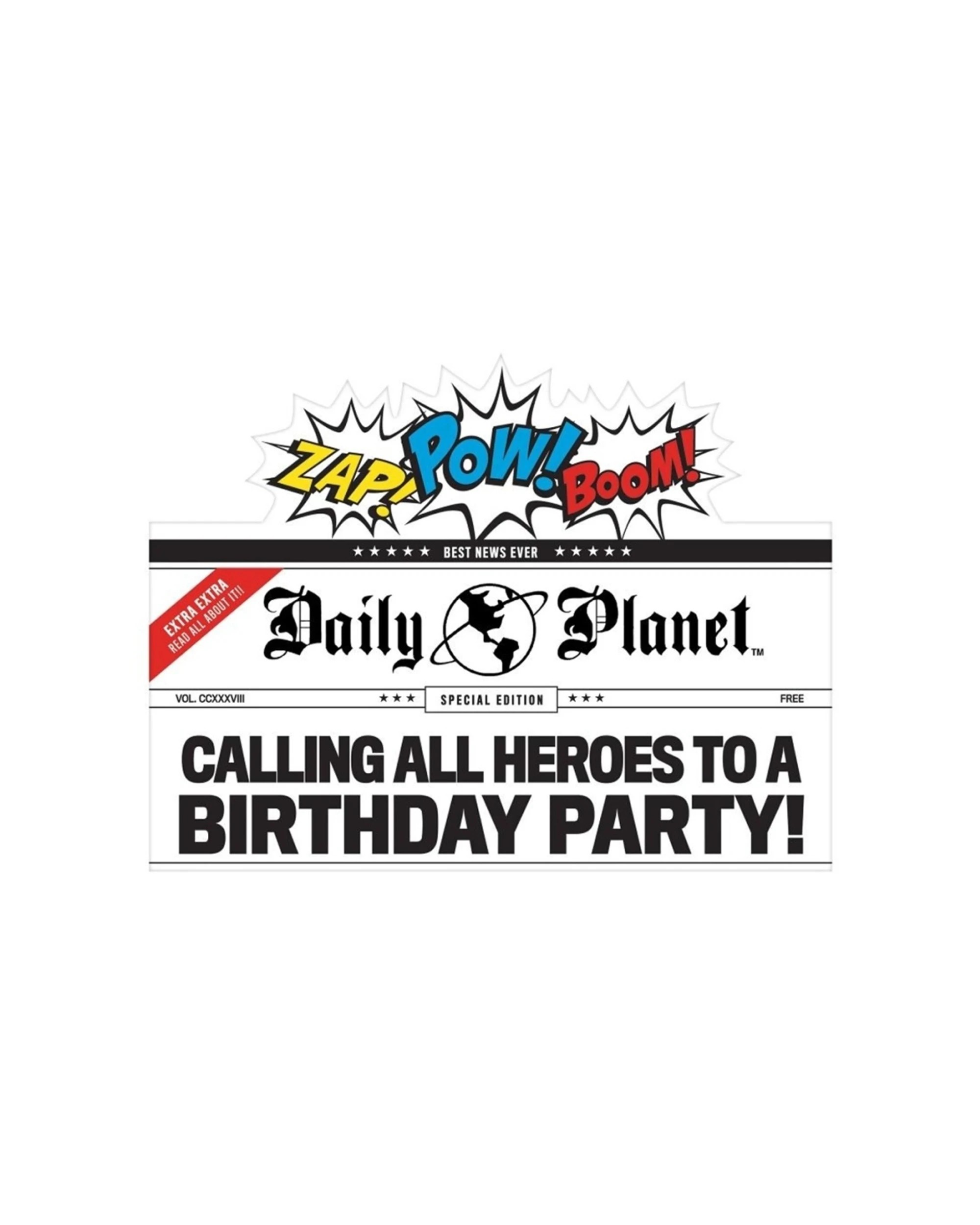 1 Anagram Justice League Heroes Unite Deluxe Kids Birthday Party Invitations - Multi, 1 of 1