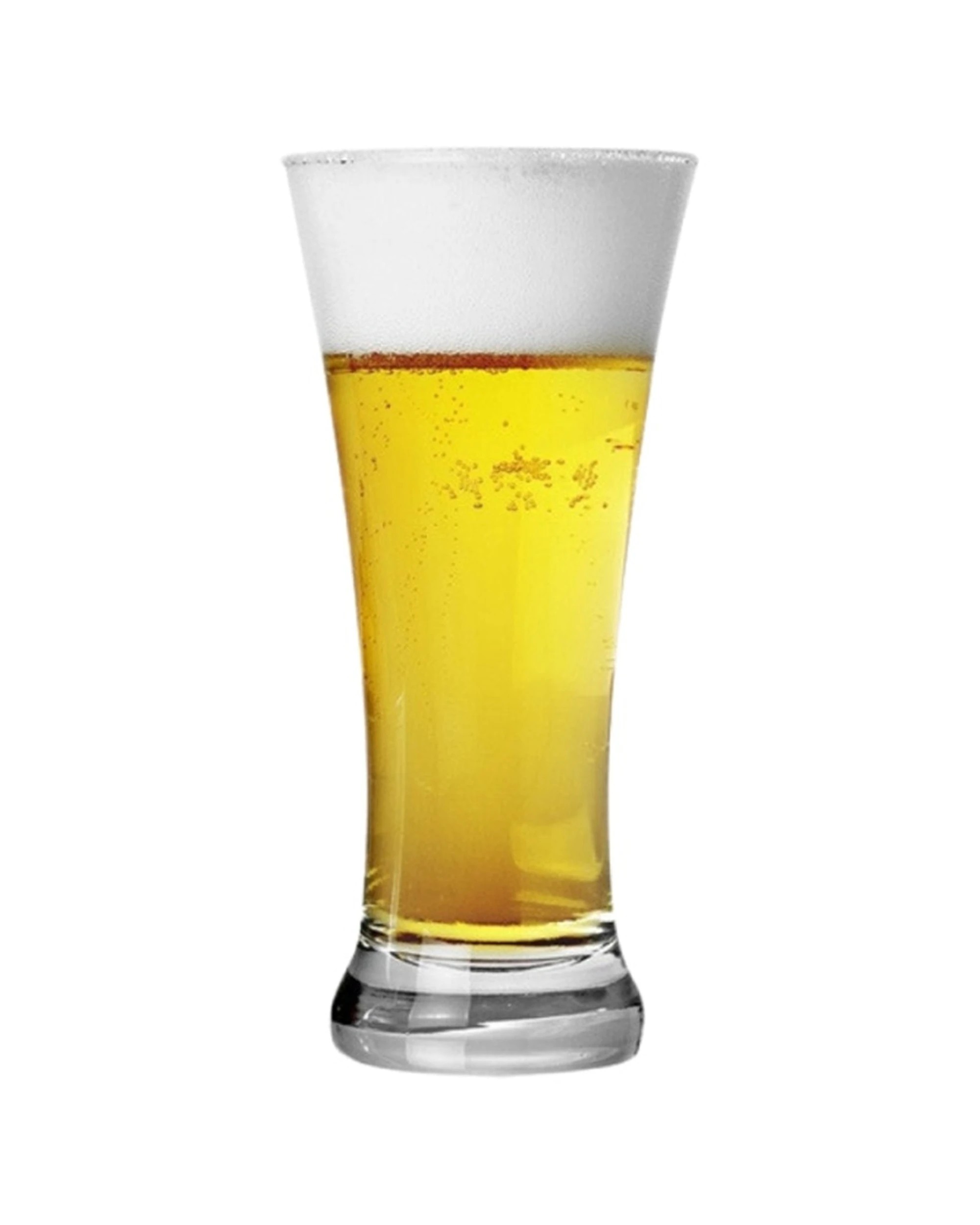 2 Art Craft 6pc Bira Beer Glass Set Dishwasher Safe Modern Design Europe 380ml - Clear, 2 of 2