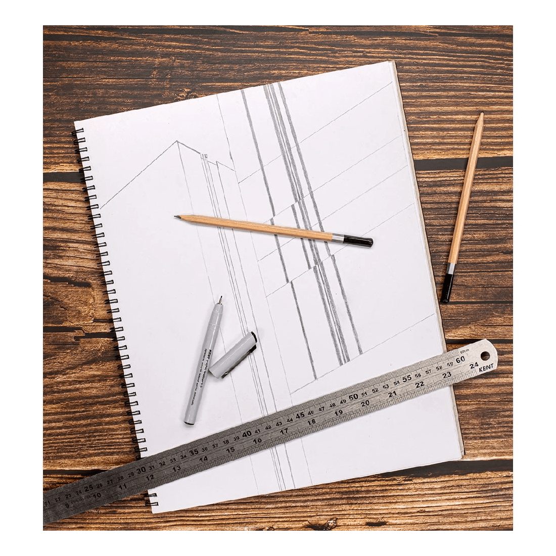 3 Kent Stainless Steel Ruler 60cm, 3 of 3