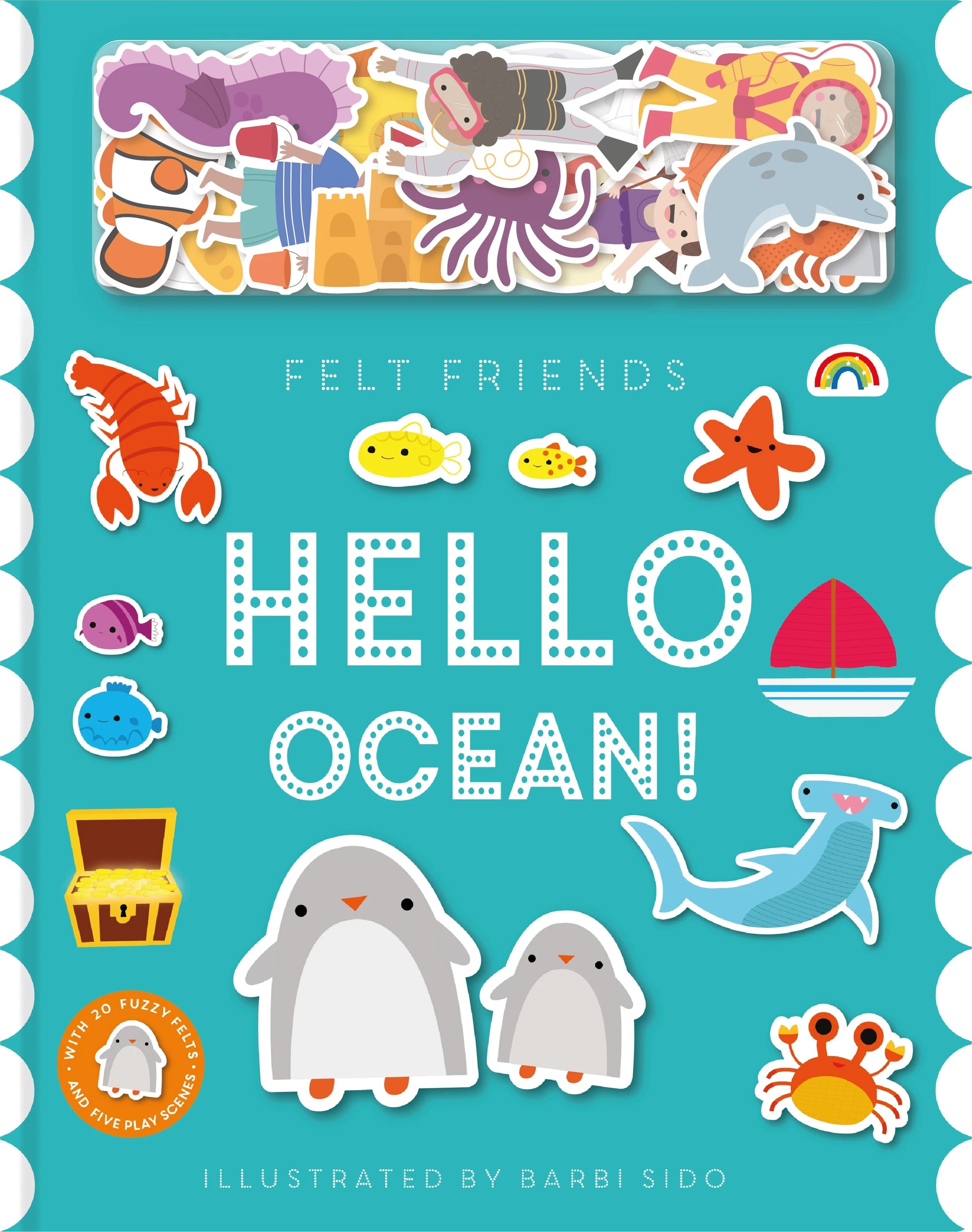 1 Felt Friends: Hello Ocean! by Barbi Sido - Book, 1 of 2