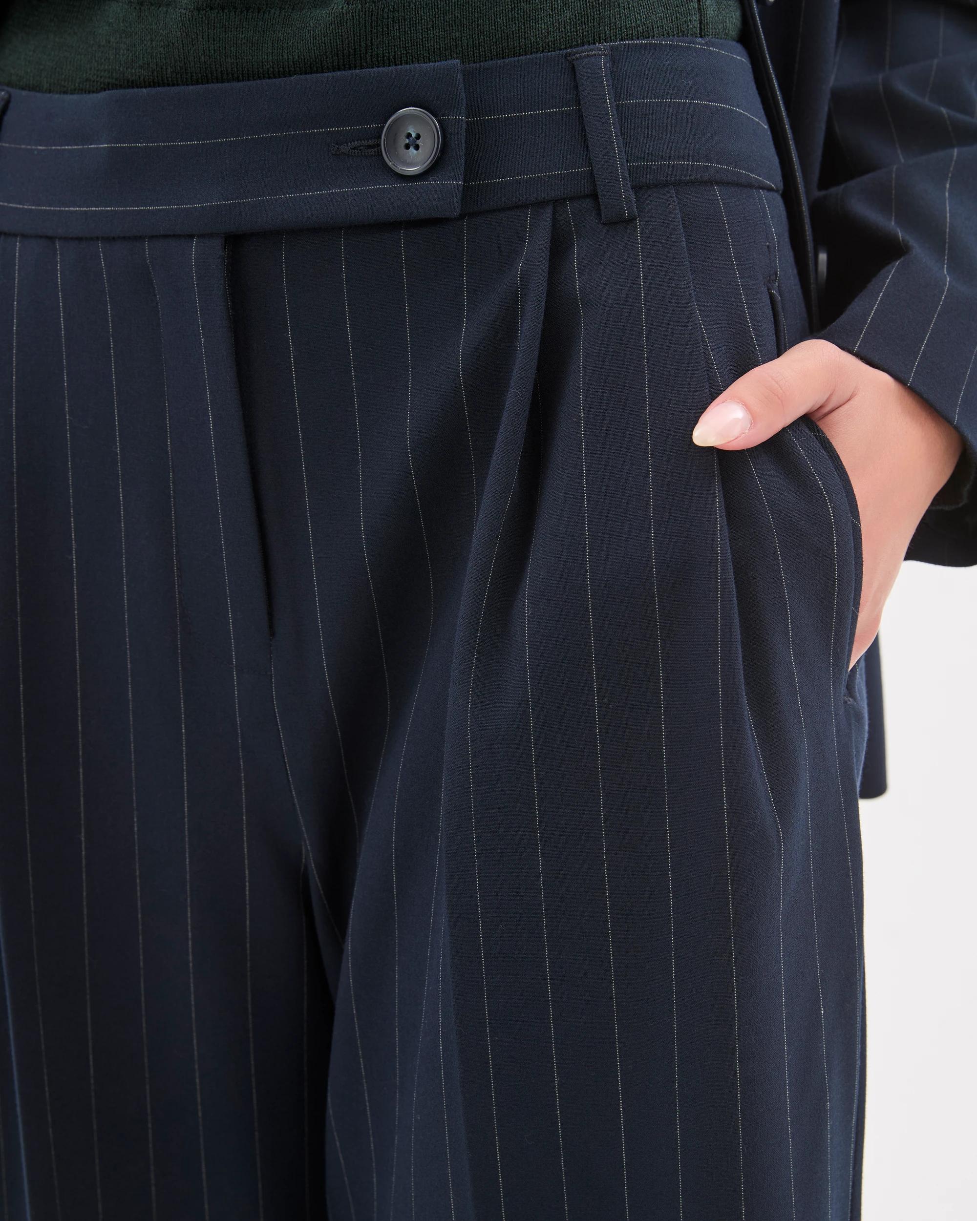 5 Target Petites Petites Pinstripe Tailored Pants NAVY, 5 of 7