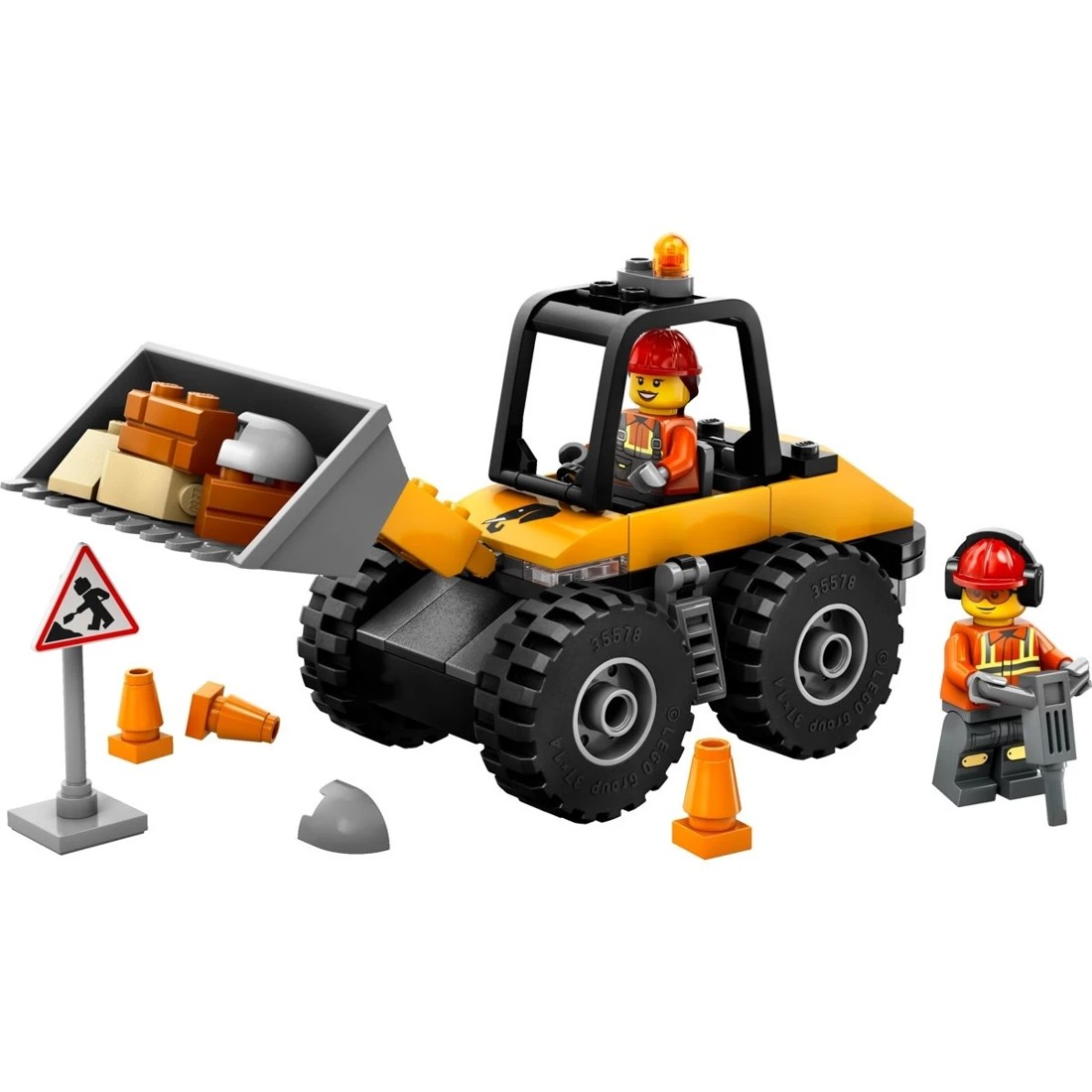 3 LEGO City Yellow Construction Wheel Loader 60450, 3 of 10