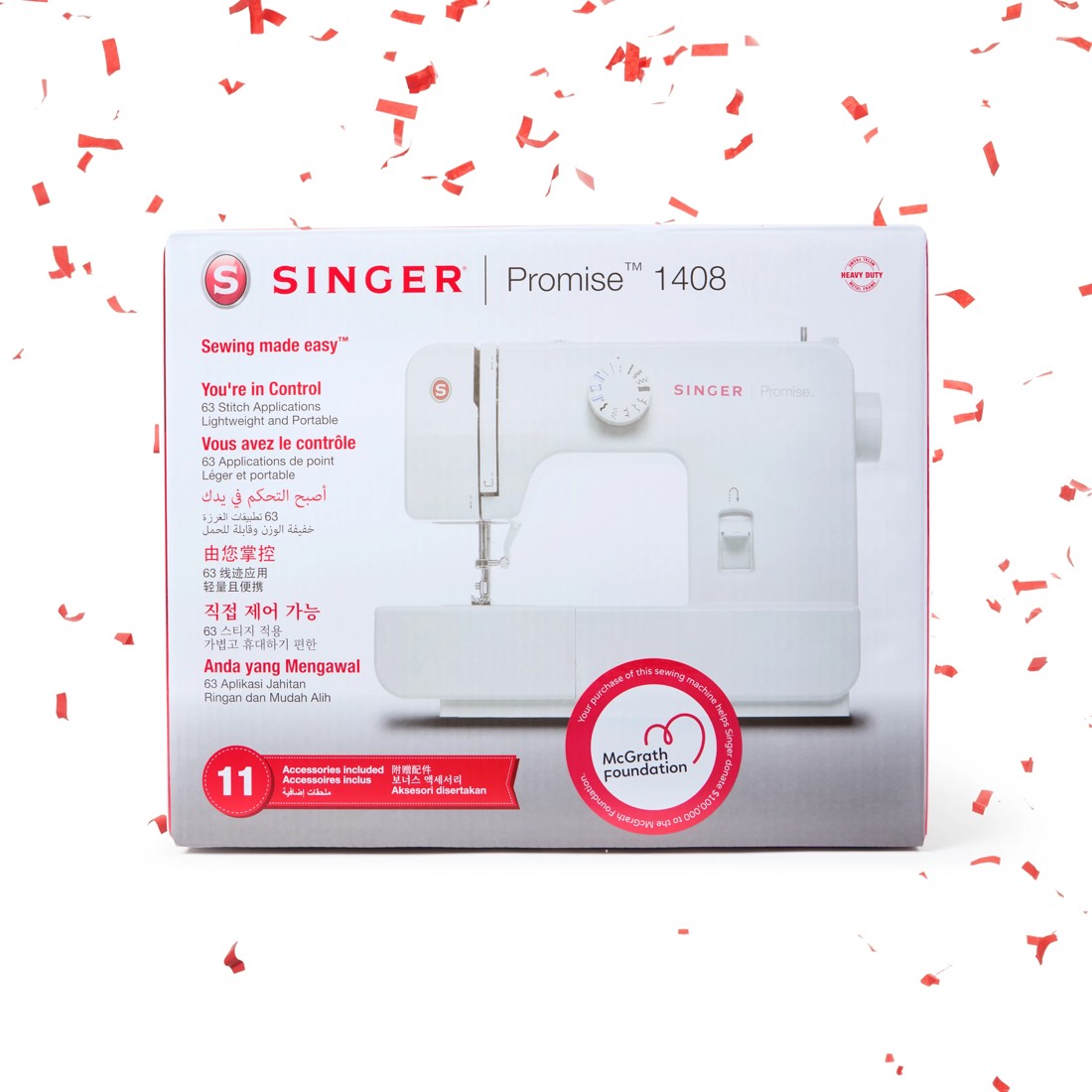 1 Singer Promise 1408 Sewing Machine, 1 of 10