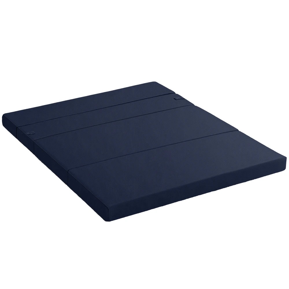 1 Giselle Foldable Mattress Folding Foam Mattresses Portable Floor Mat  Double - Double Bed - Blue, 1 of 9