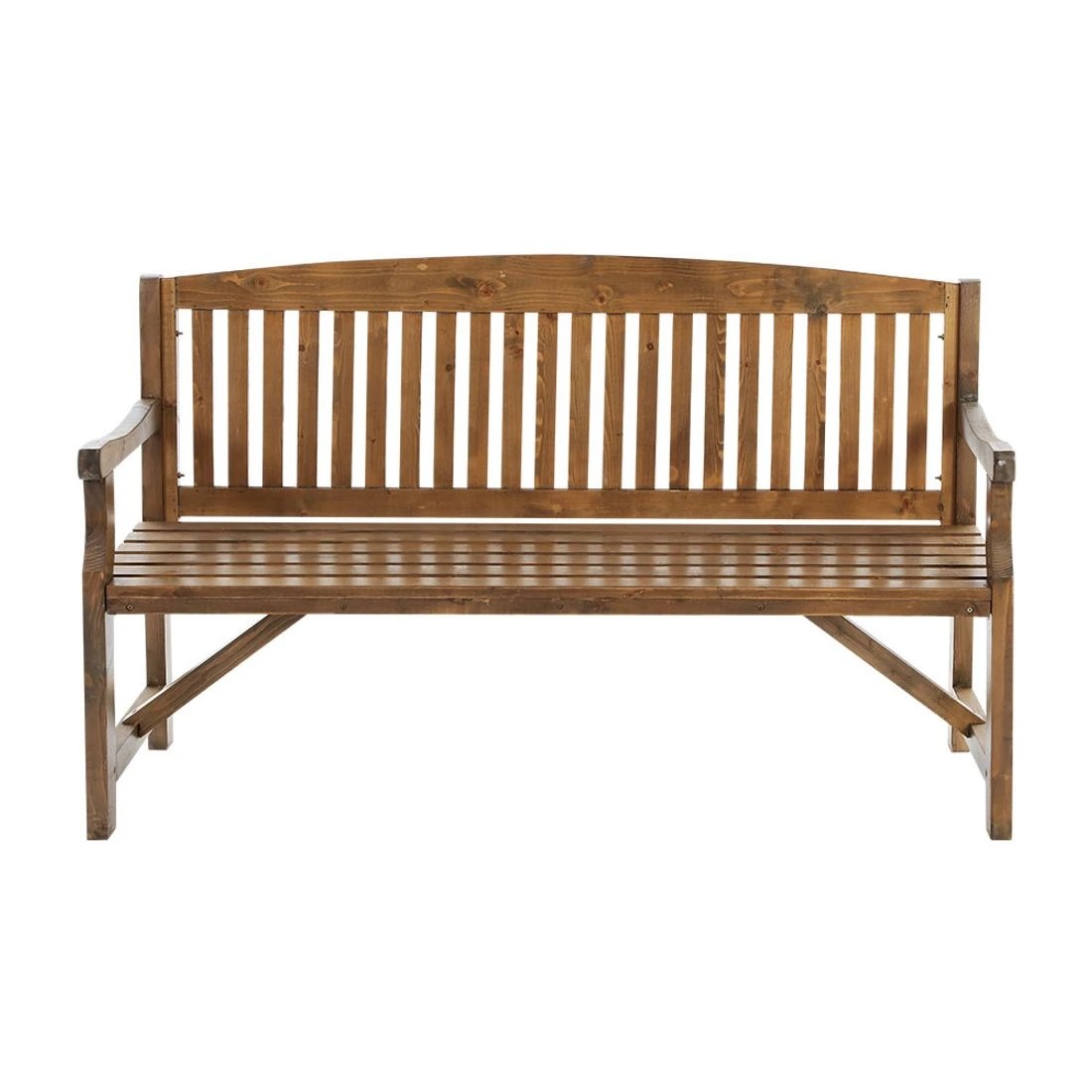 4 Gardeon 5FT Outdoor Garden Bench Wooden 3 Seat Chair Patio Furniture - Natural, 4 of 7
