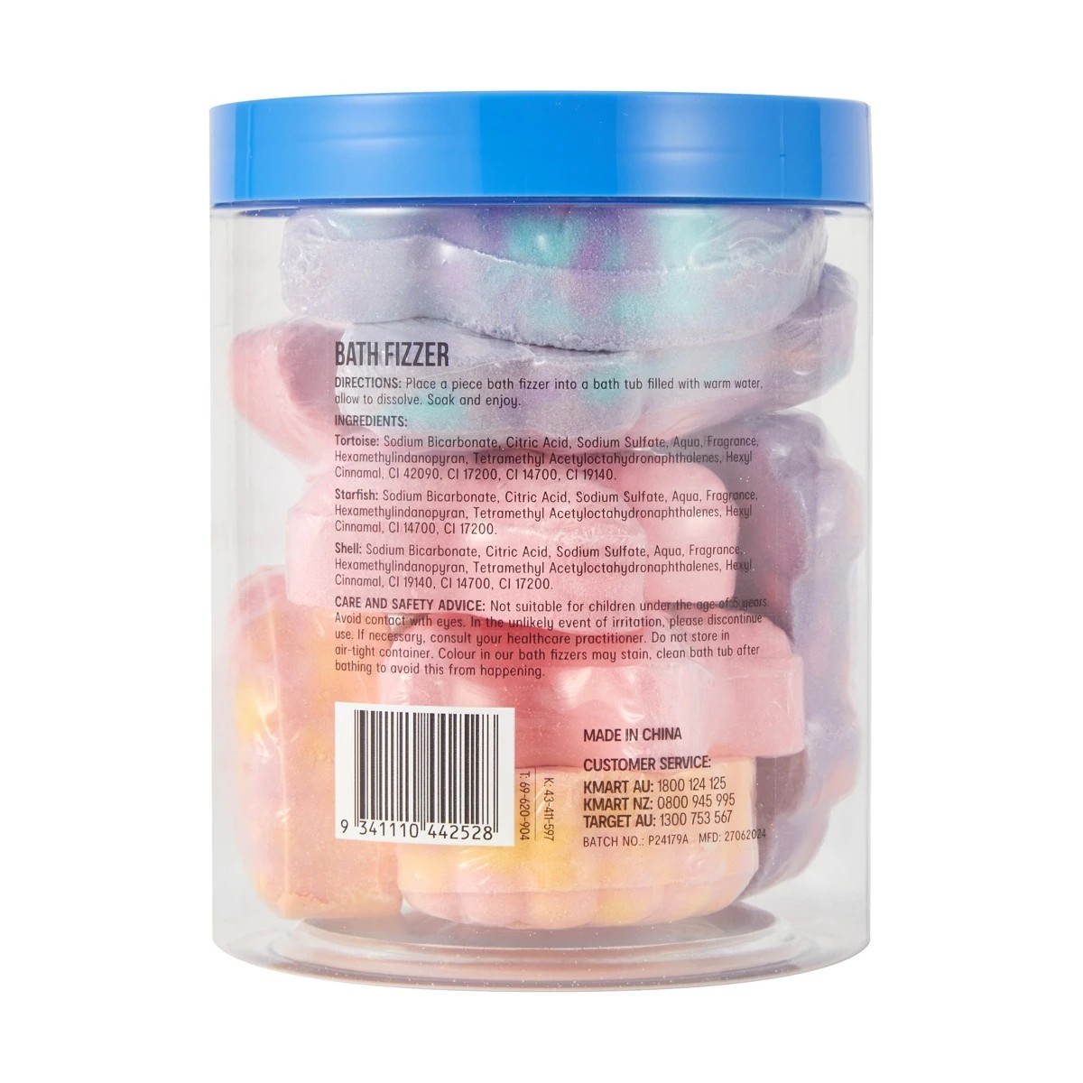 5 OXX Bodycare 9 Pack Multi Bath Fizzer - Berry Scented, 5 of 5