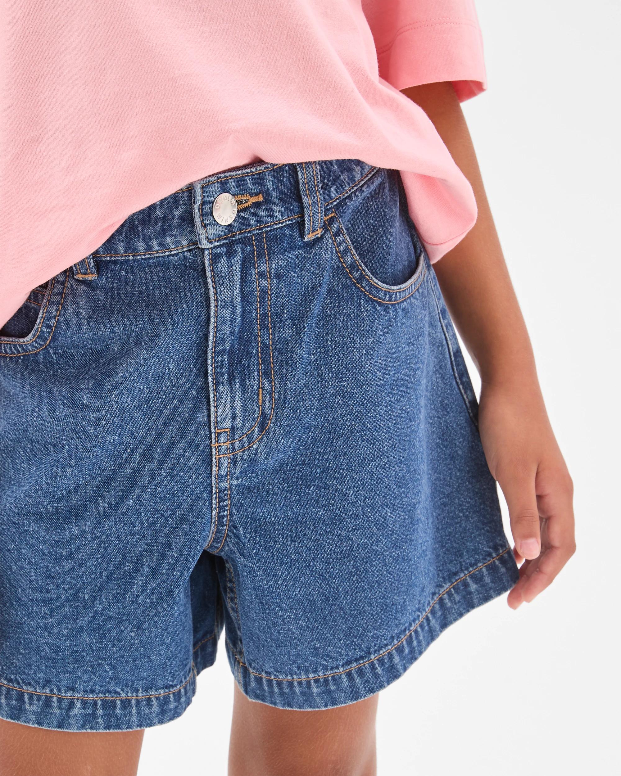 4 Target Denim Denim Shorts MID WASH, 4 of 6