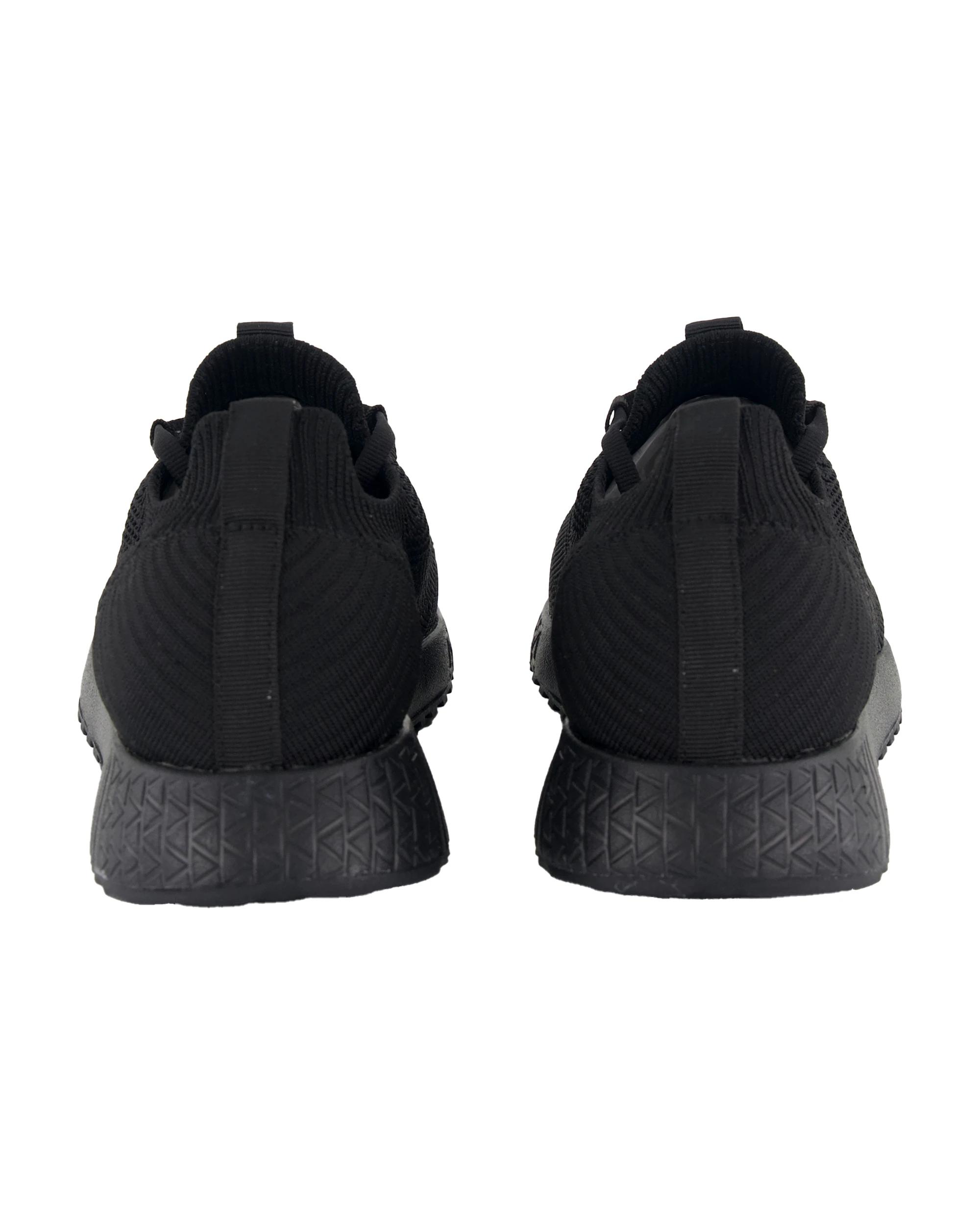 5 Knitted Lace Up Sneakers Black, 5 of 5