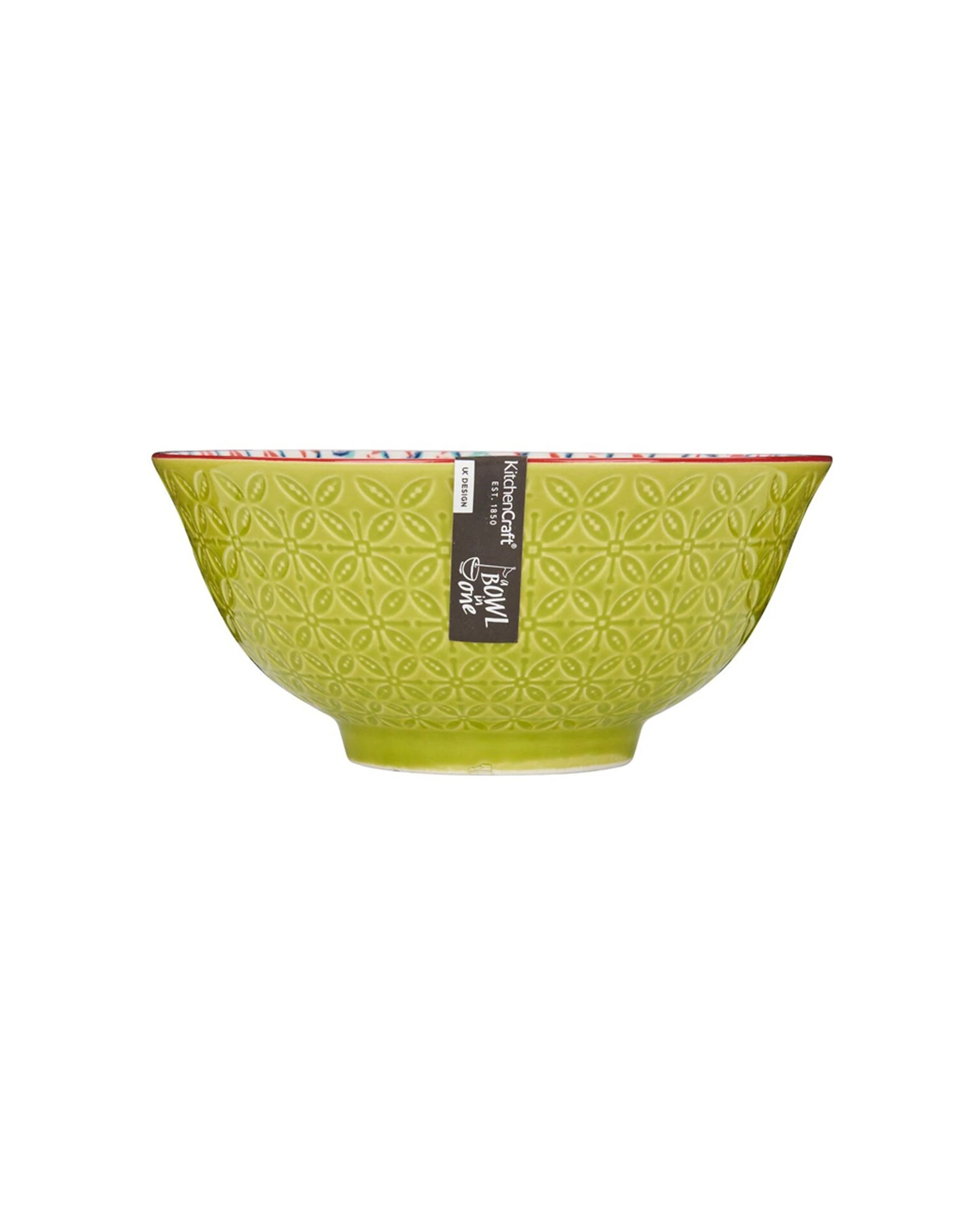 4 Mikasa 4pc Does It All Kitchen Glazed Bowl 15.7cm Durable Microwave Dishwasher Safe - Multi, 4 of 8