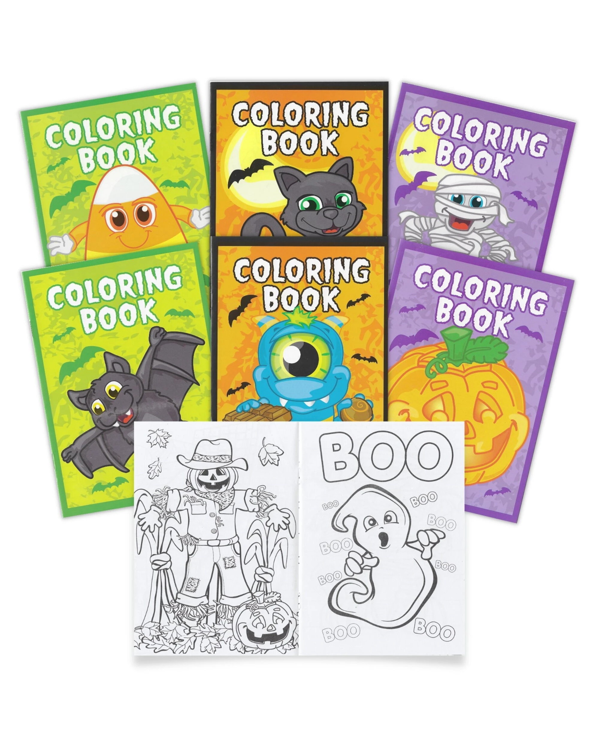 1 Partyrama Halloween Colouring Books Pack of 12, 1 of 1