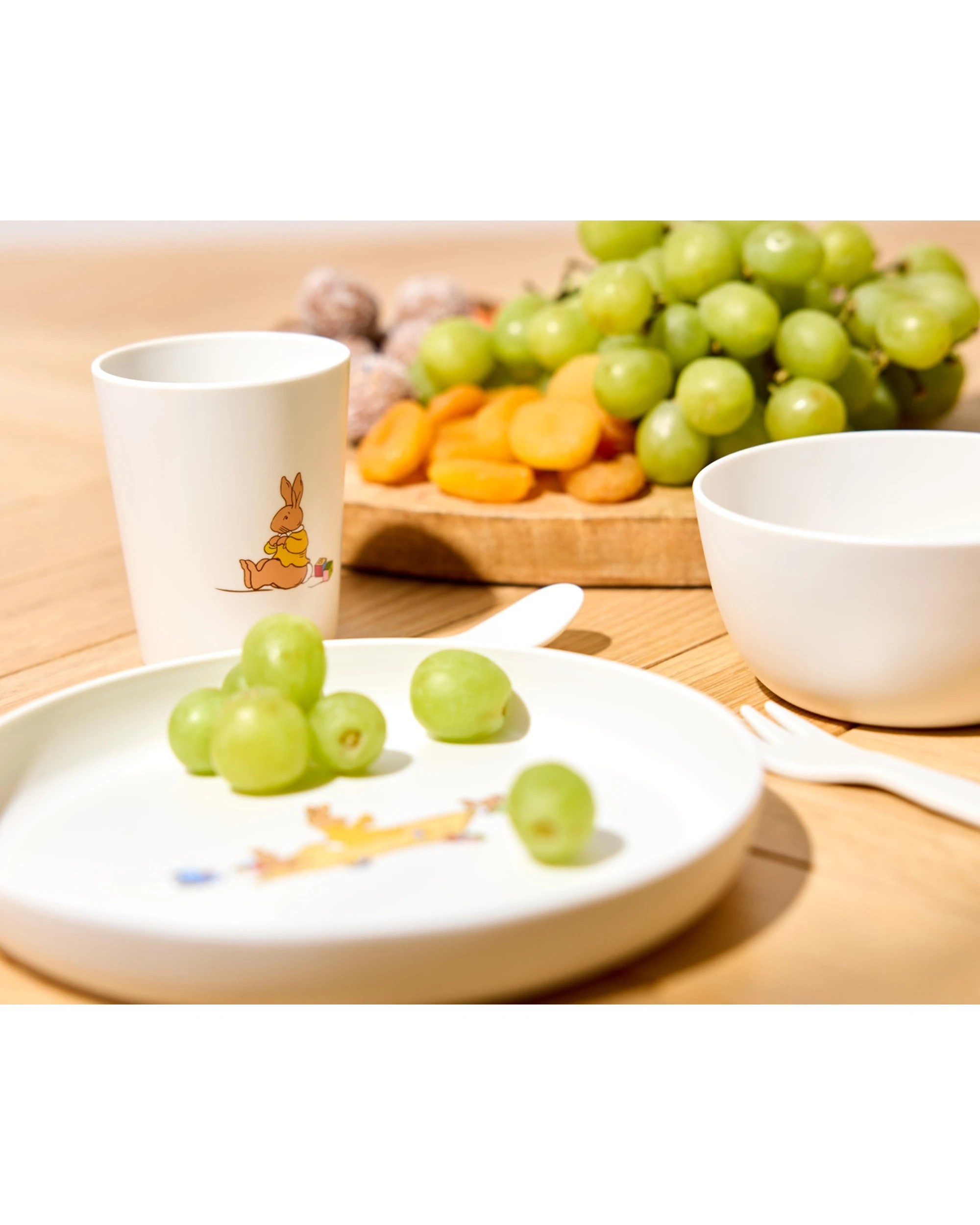 4 Bunnykins 5pc Feeding Set Children's EcoFriendly Dinnerware - Blue, 4 of 5