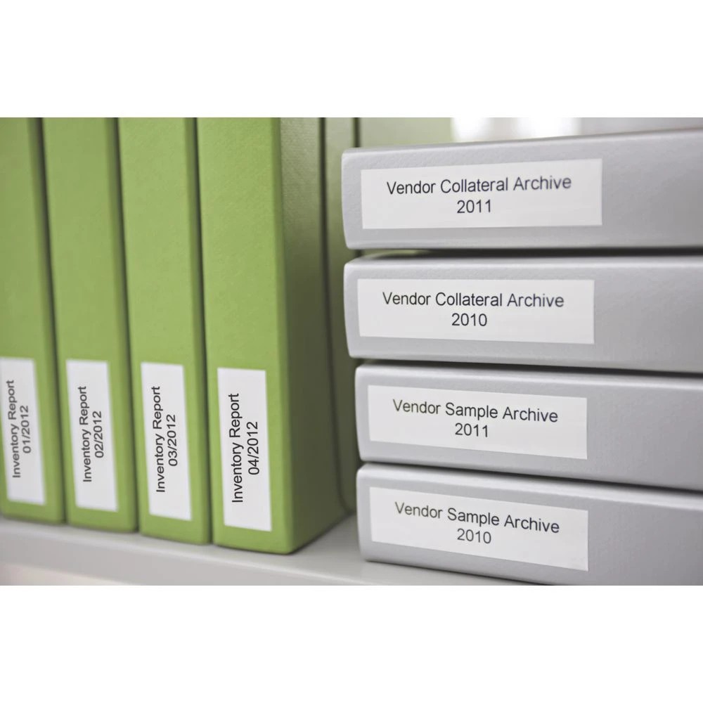 3 DYMO D1 Label Tape 24mm x 7m Black on White, 3 of 5